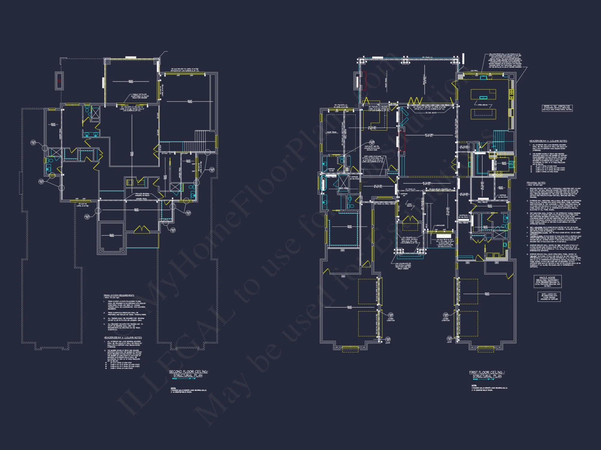 Modern Luxury house Design with Detailed Floor Plans & CAD Blueprints