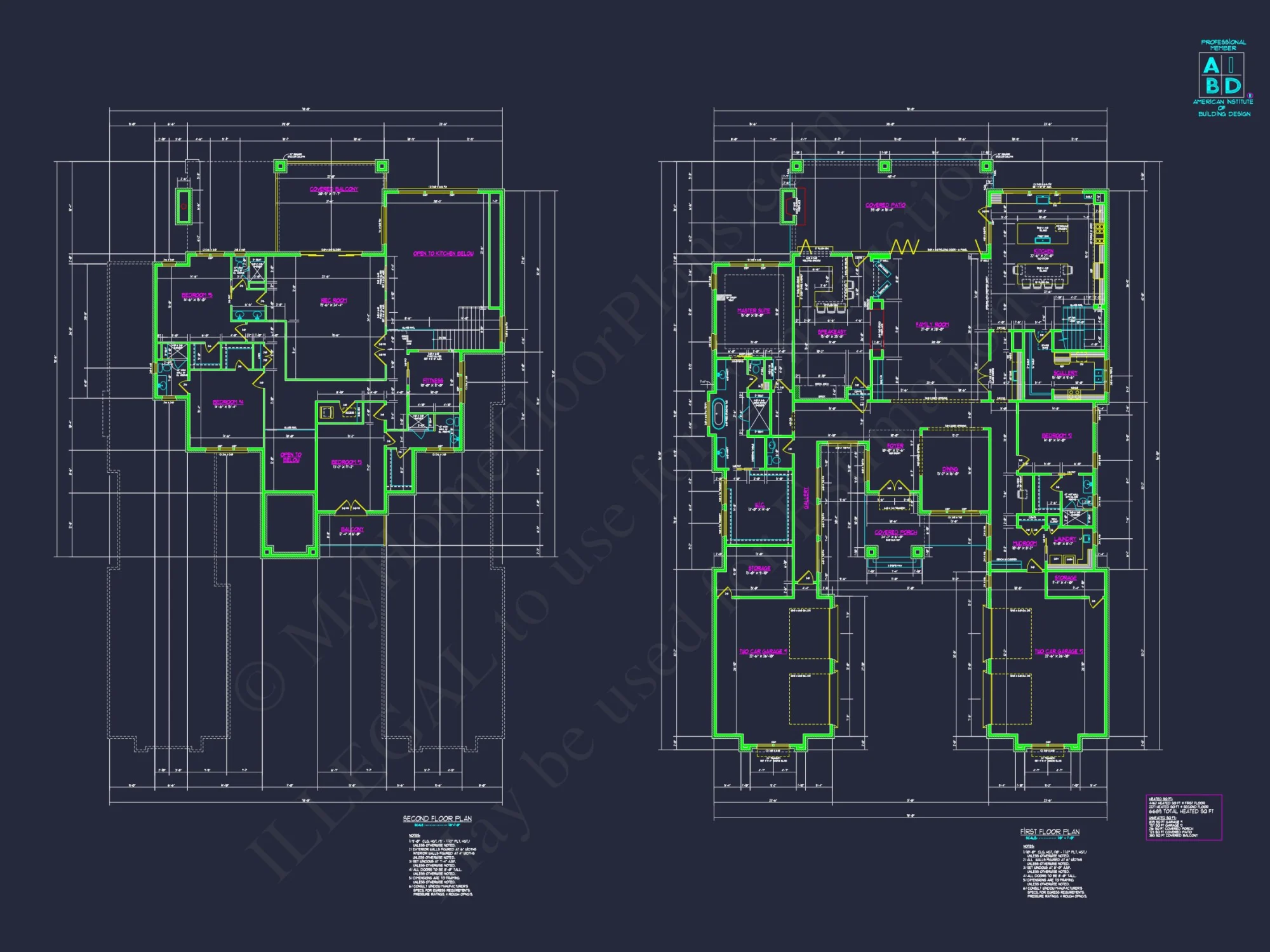 Modern Luxury house Design with Detailed Floor Plans & CAD Blueprints
