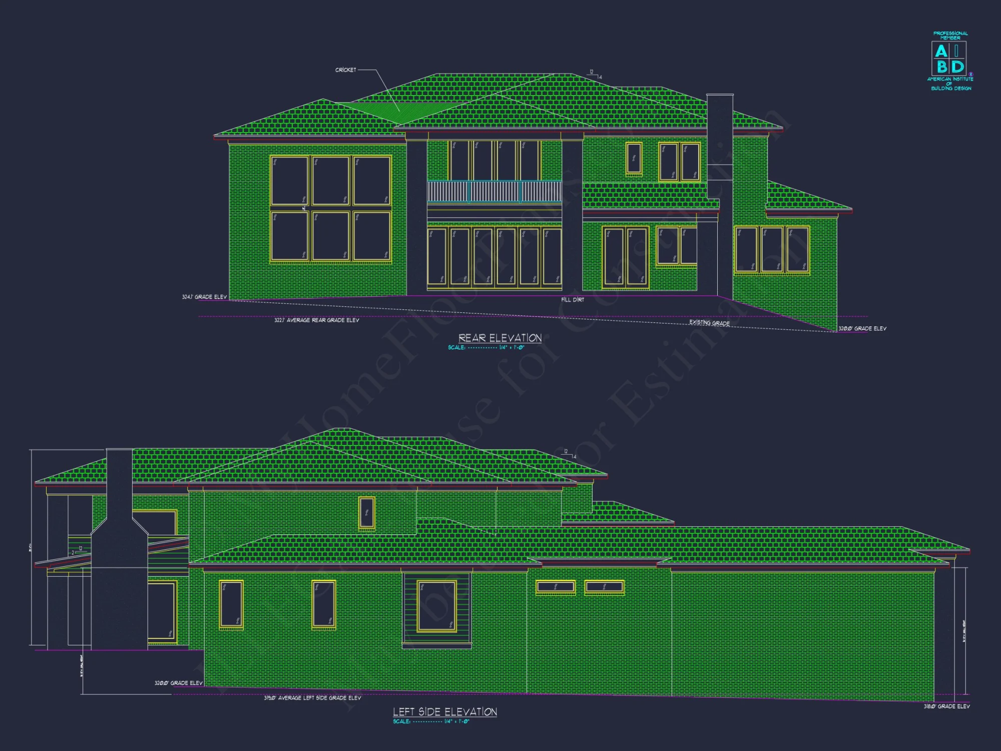 Modern Luxury house Design with Detailed Floor Plans & CAD Blueprints