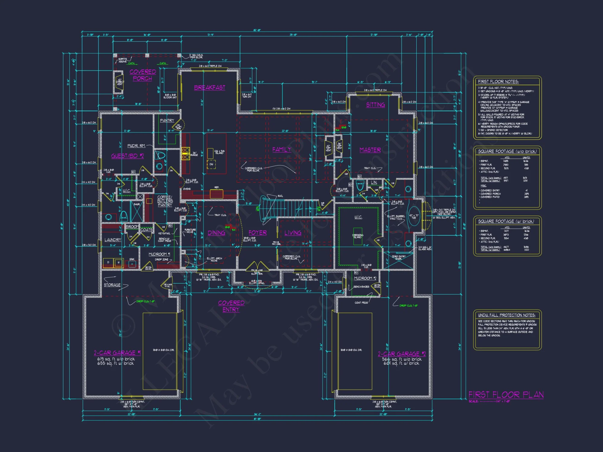 Spacious Floor Plan, Design Blueprint