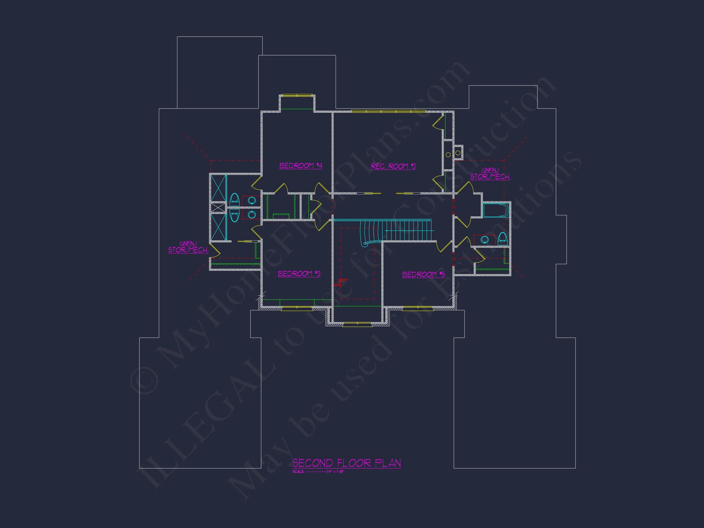 19-1737 HOUSE PLAN - Beautiful CAD House Plan | Spacious Floor Plan, Design Blueprint 18 Beautiful CAD house Plan