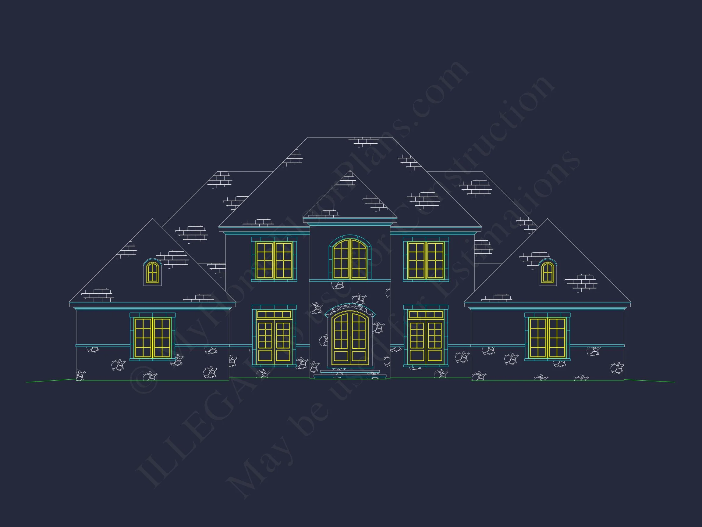 19-1737 HOUSE PLAN - Beautiful CAD House Plan | Spacious Floor Plan, Design Blueprint 12 Beautiful CAD house Plan