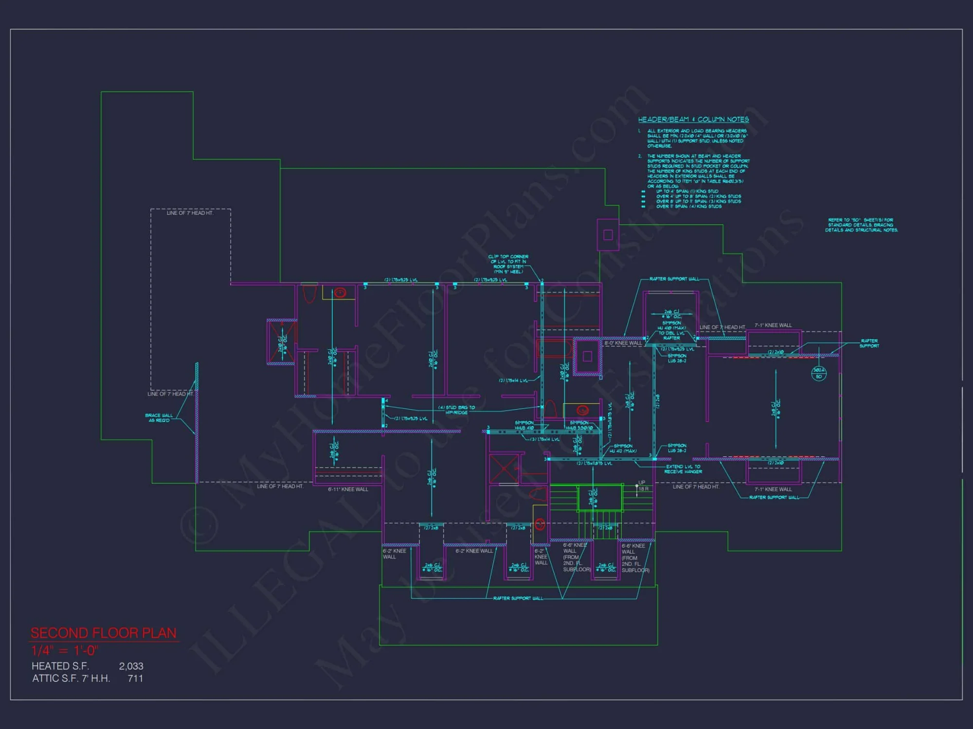 Colonial Revival house Plan: Architectural Floor Designs
