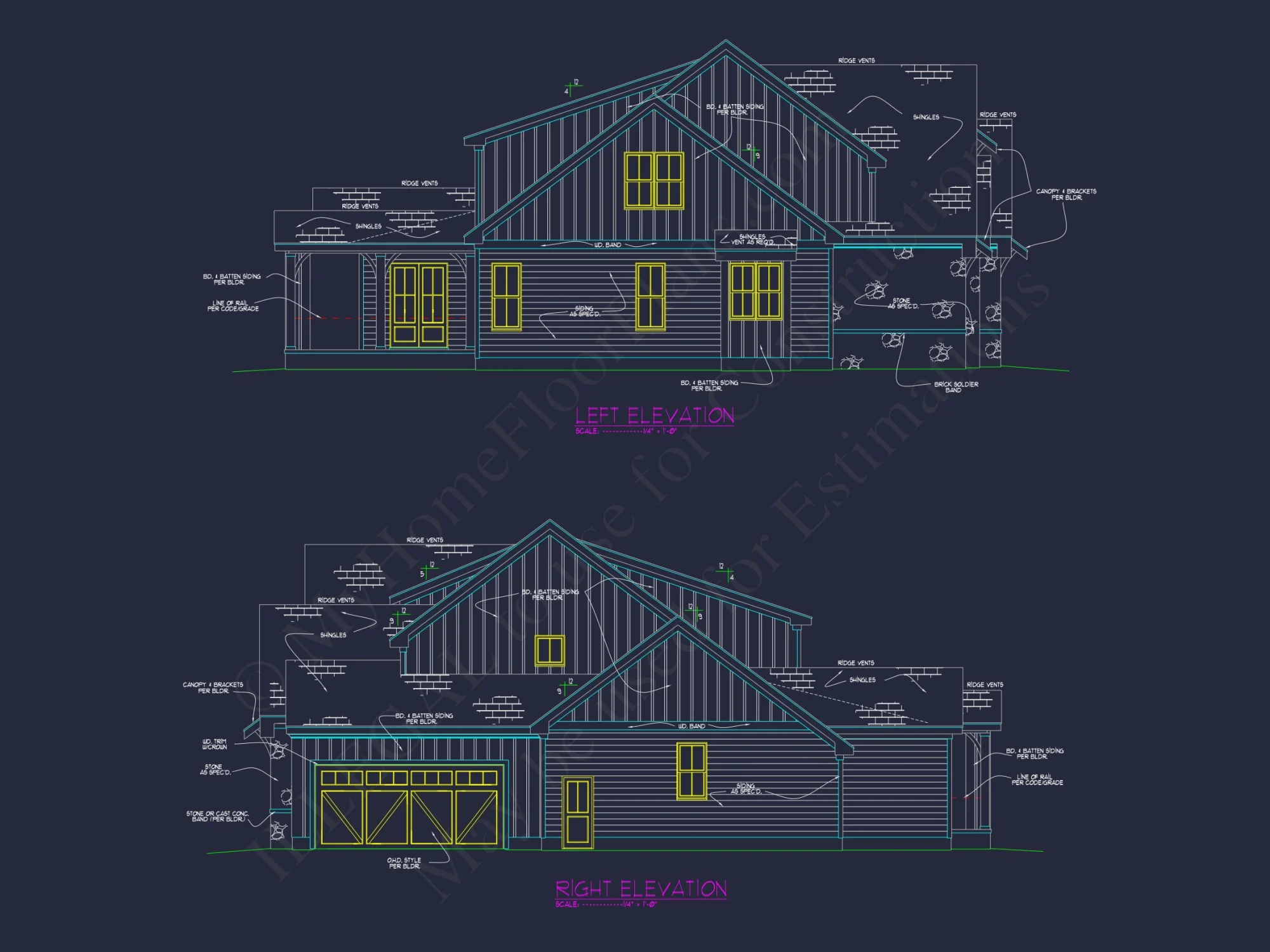 Beautiful Craftsman house Plan with Detailed Floor Blueprint