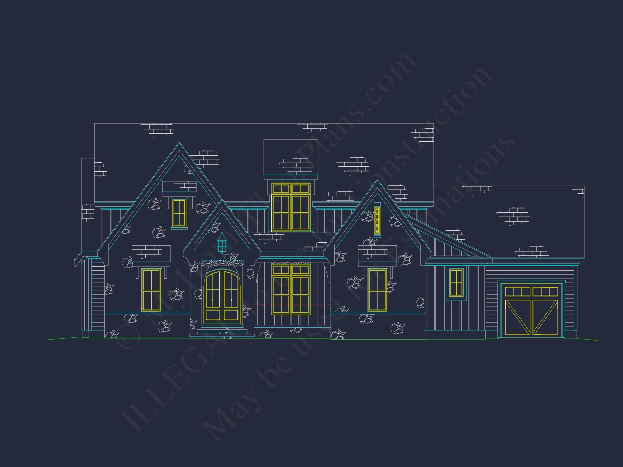 Beautiful Craftsman house Plan with Detailed Floor Blueprint