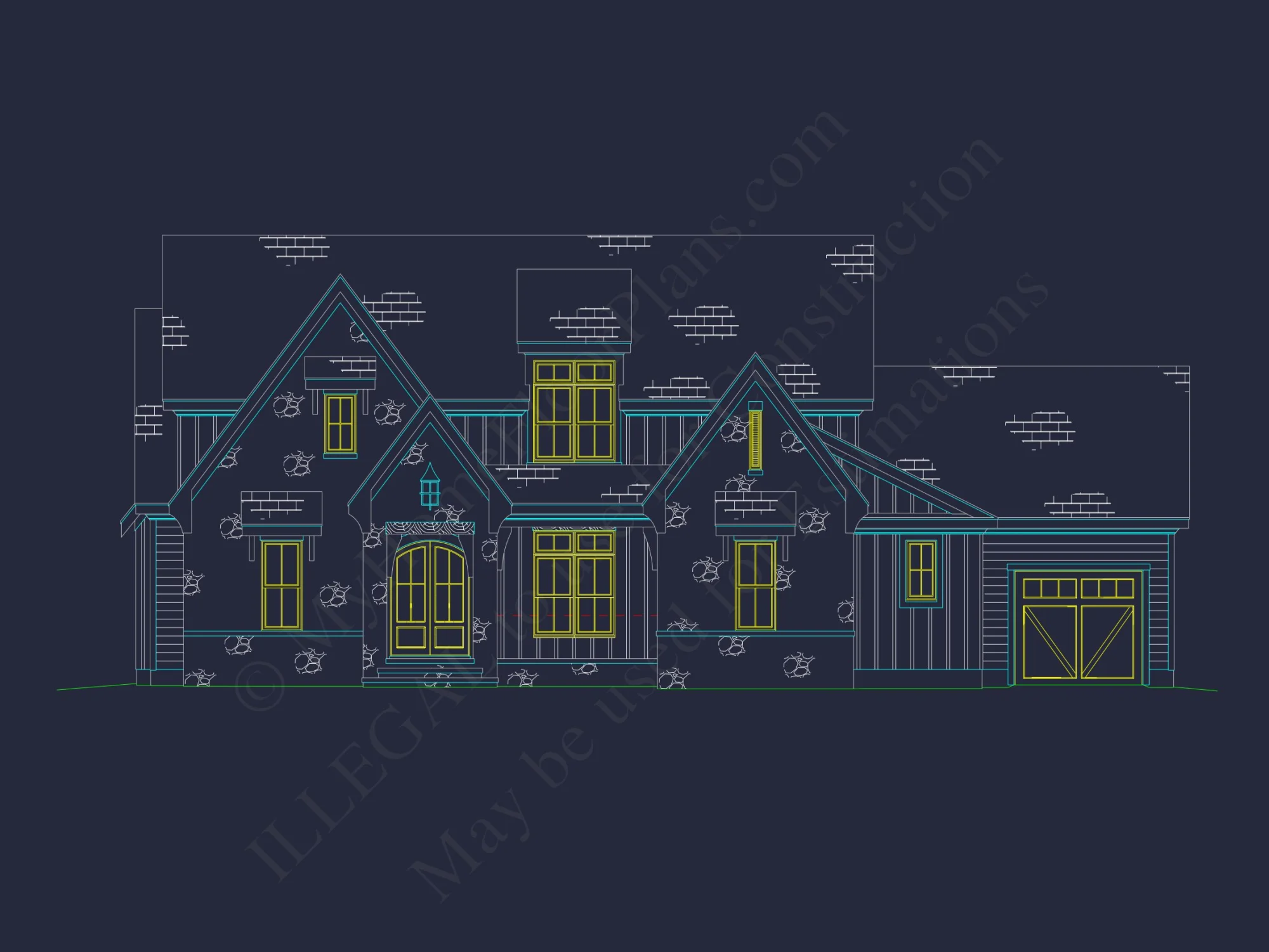 Beautiful Craftsman house Plan with Detailed Floor Blueprint