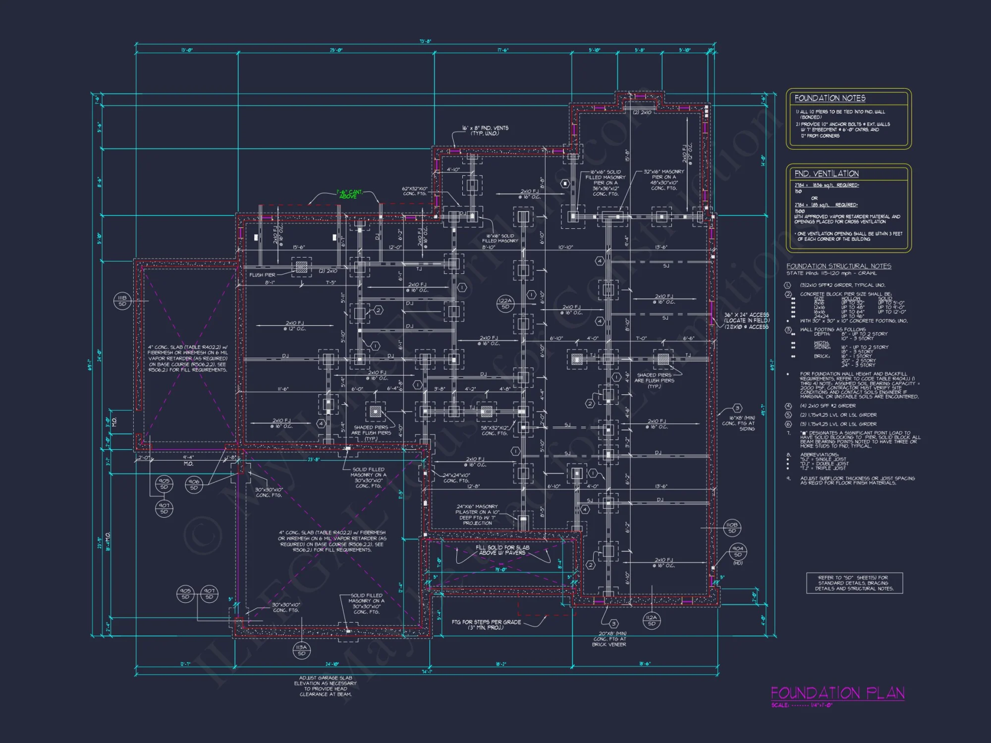 Charming Craftsman house Floor Plan: 5 Beds, 5 Baths, CAD