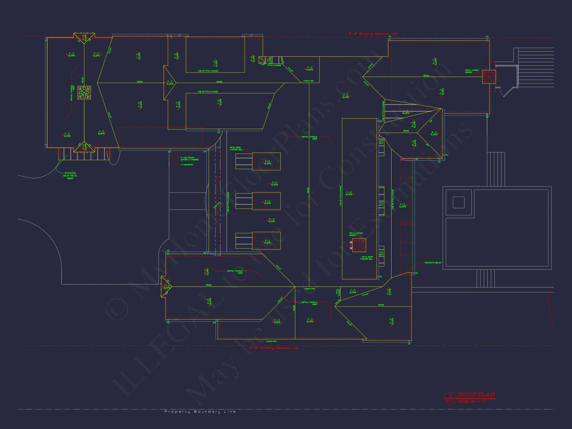 Custom house Plan with 2-story CAD Blueprint and Designs