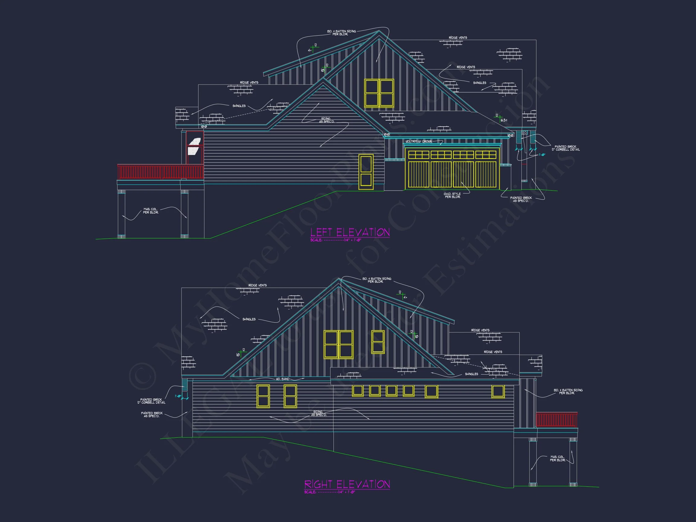 Elegant house Floor Plan Designs with Blueprint & CAD Details