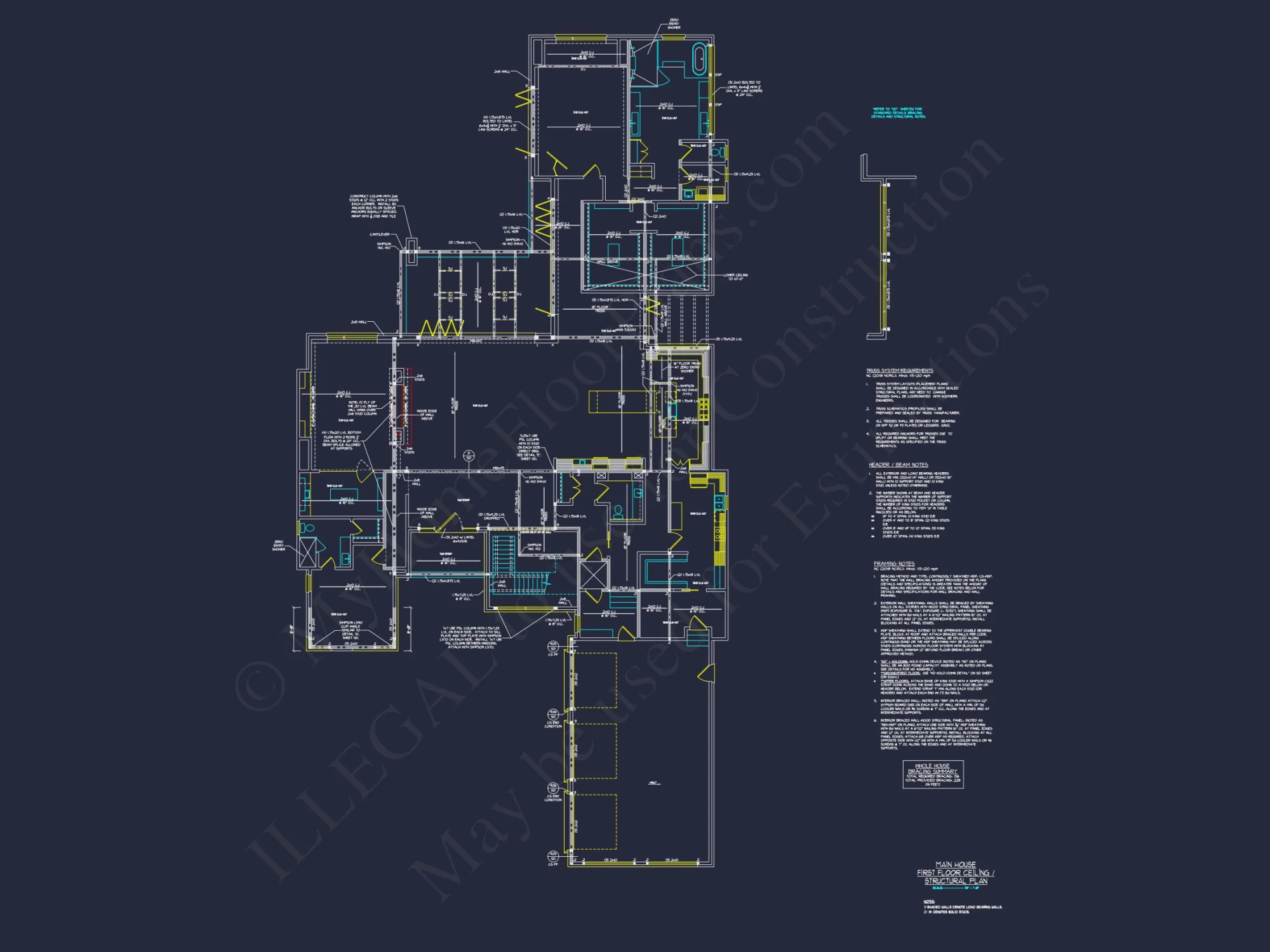 Modern house Floor Plan with Luxury Features and CAD Designs