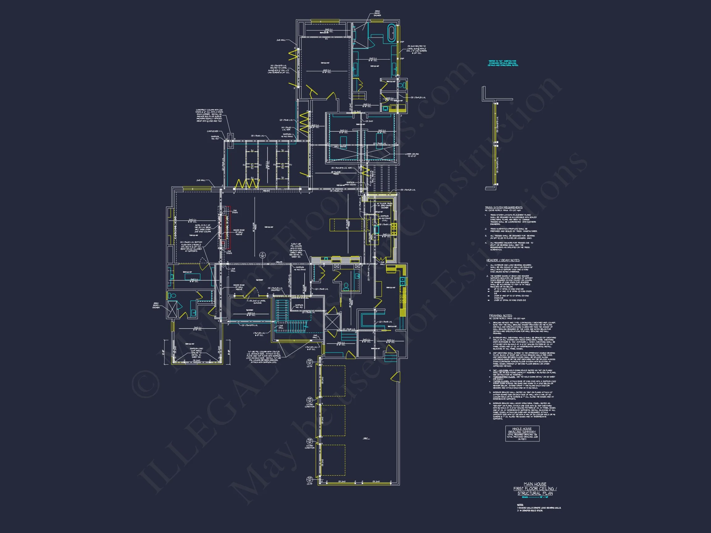 Modern house Floor Plan with Luxury Features and CAD Designs