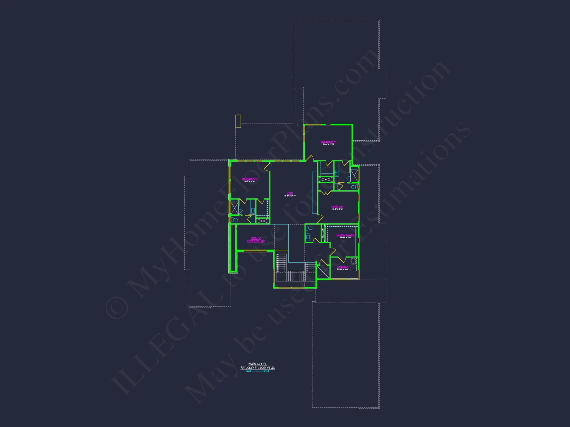 Modern house Floor Plan with Luxury Features and CAD Designs