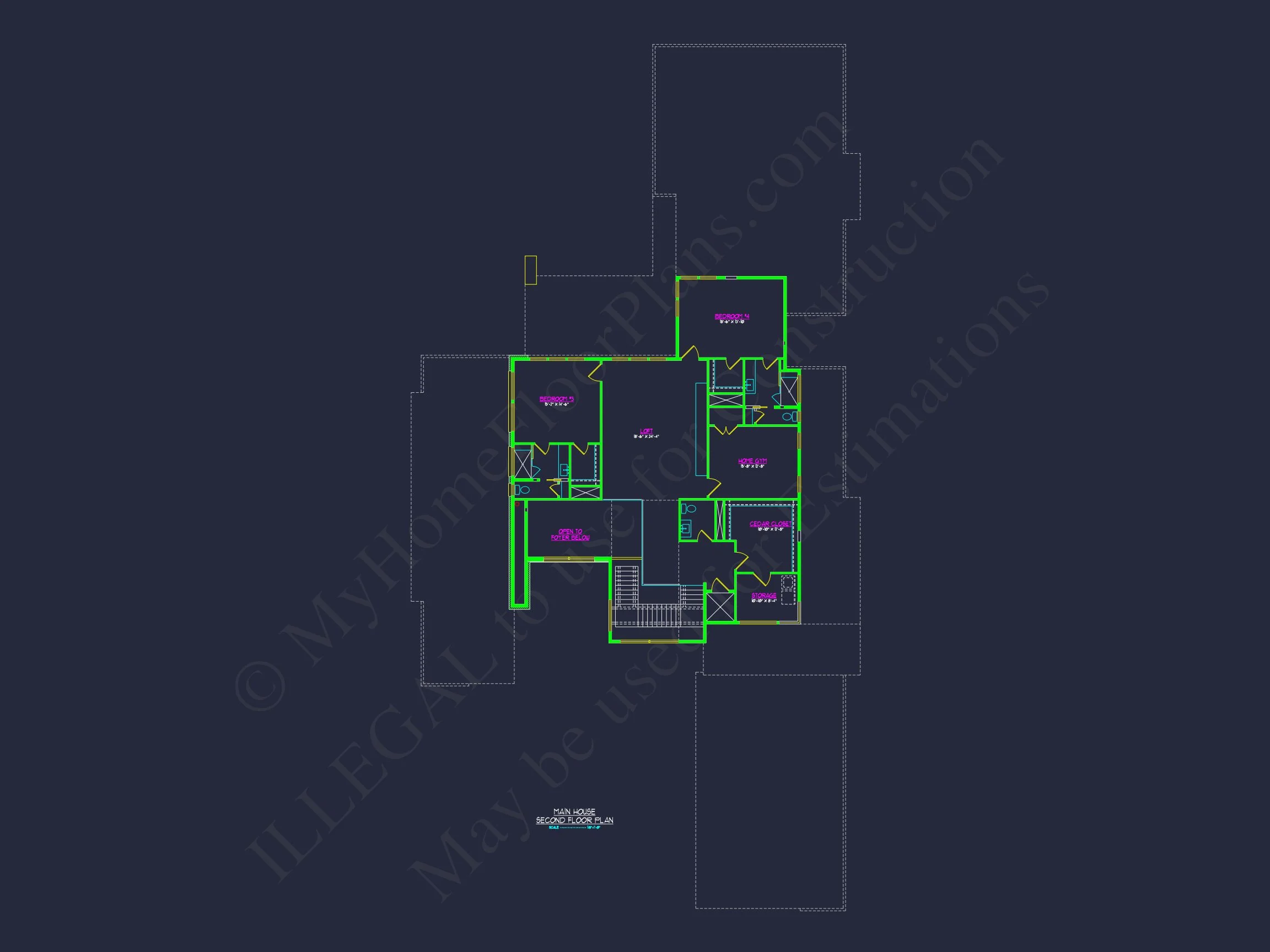 Modern house Floor Plan with Luxury Features and CAD Designs