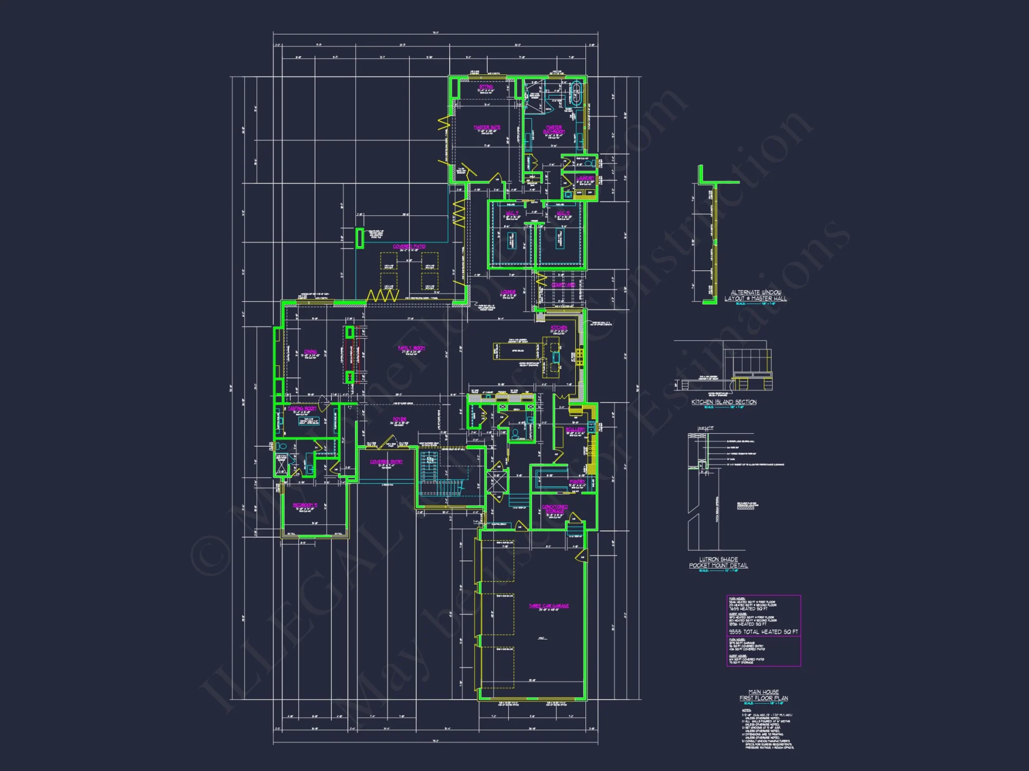 Modern house Floor Plan with Luxury Features and CAD Designs