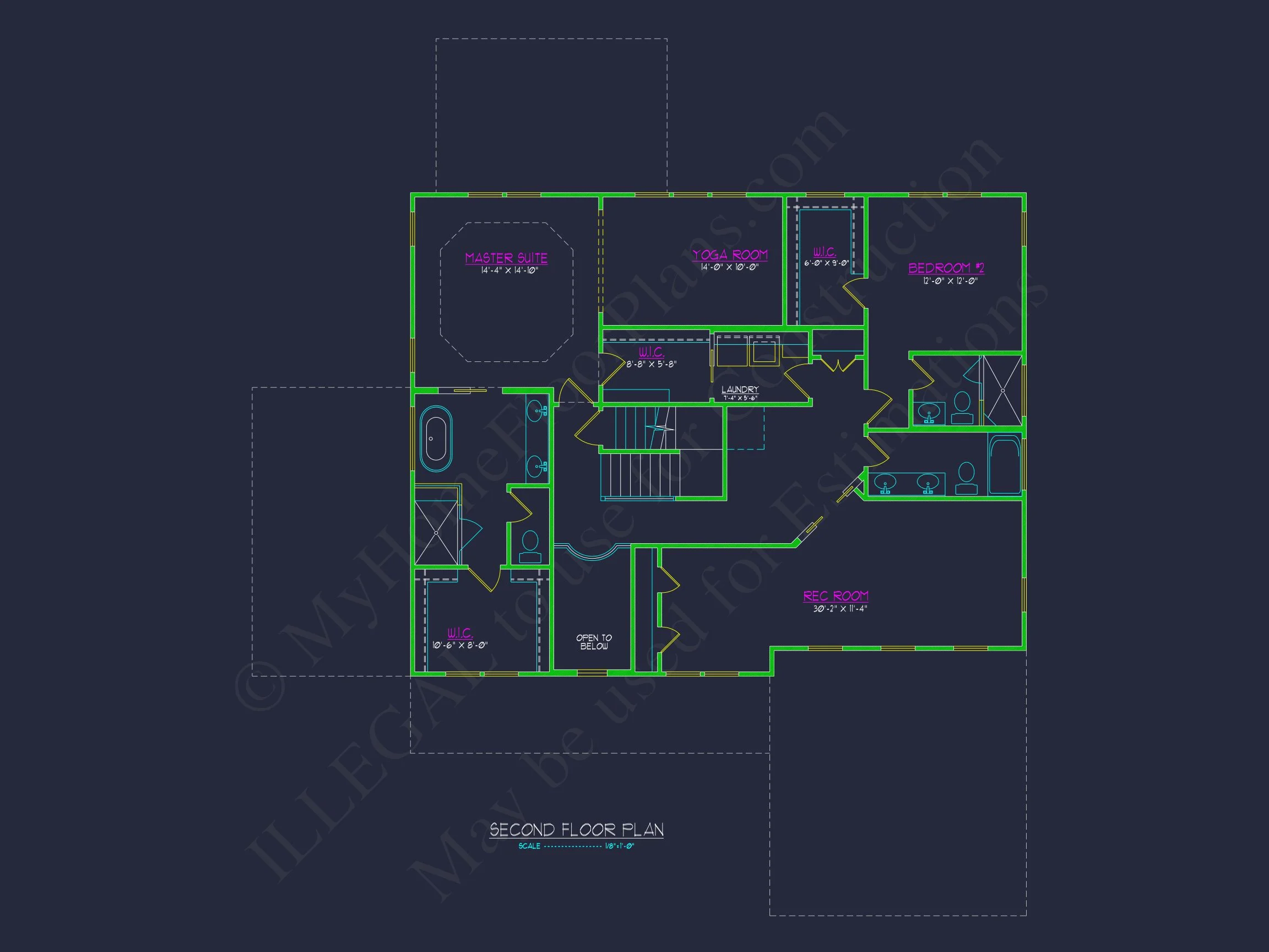 Elegant house Plan with Detailed Blueprint & Modern Architecture