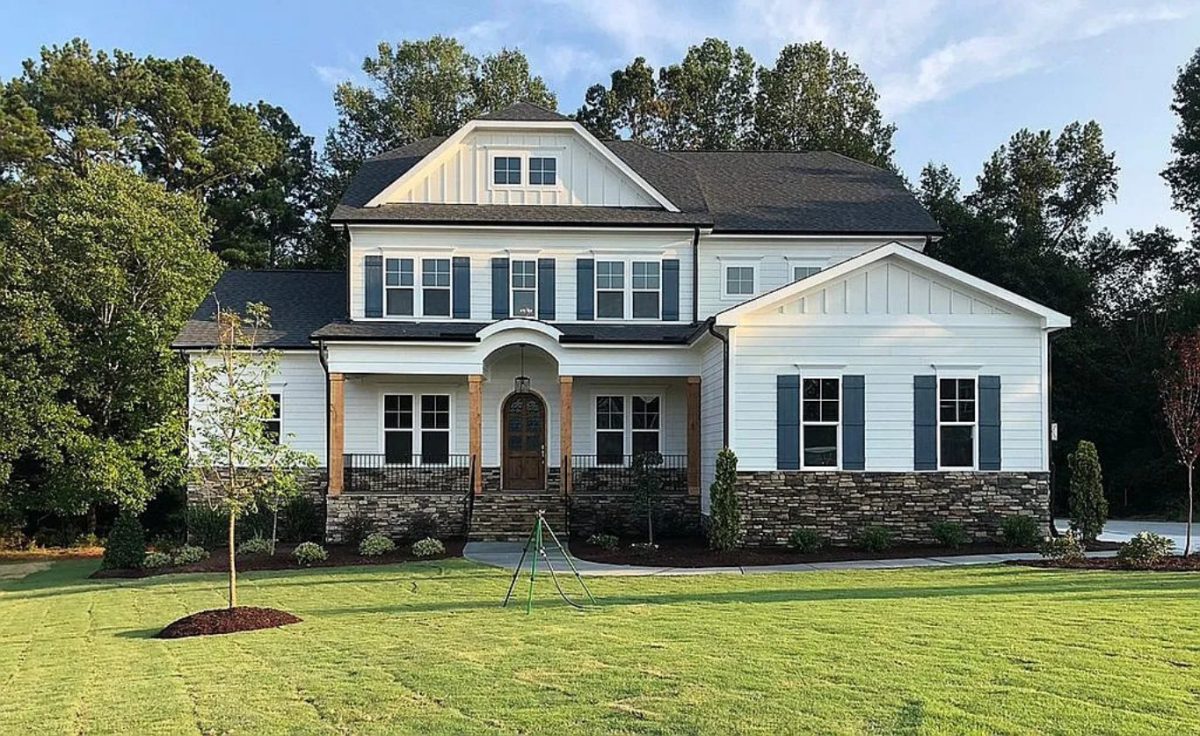 Elegant house Plan with Detailed Blueprint & Modern Architecture