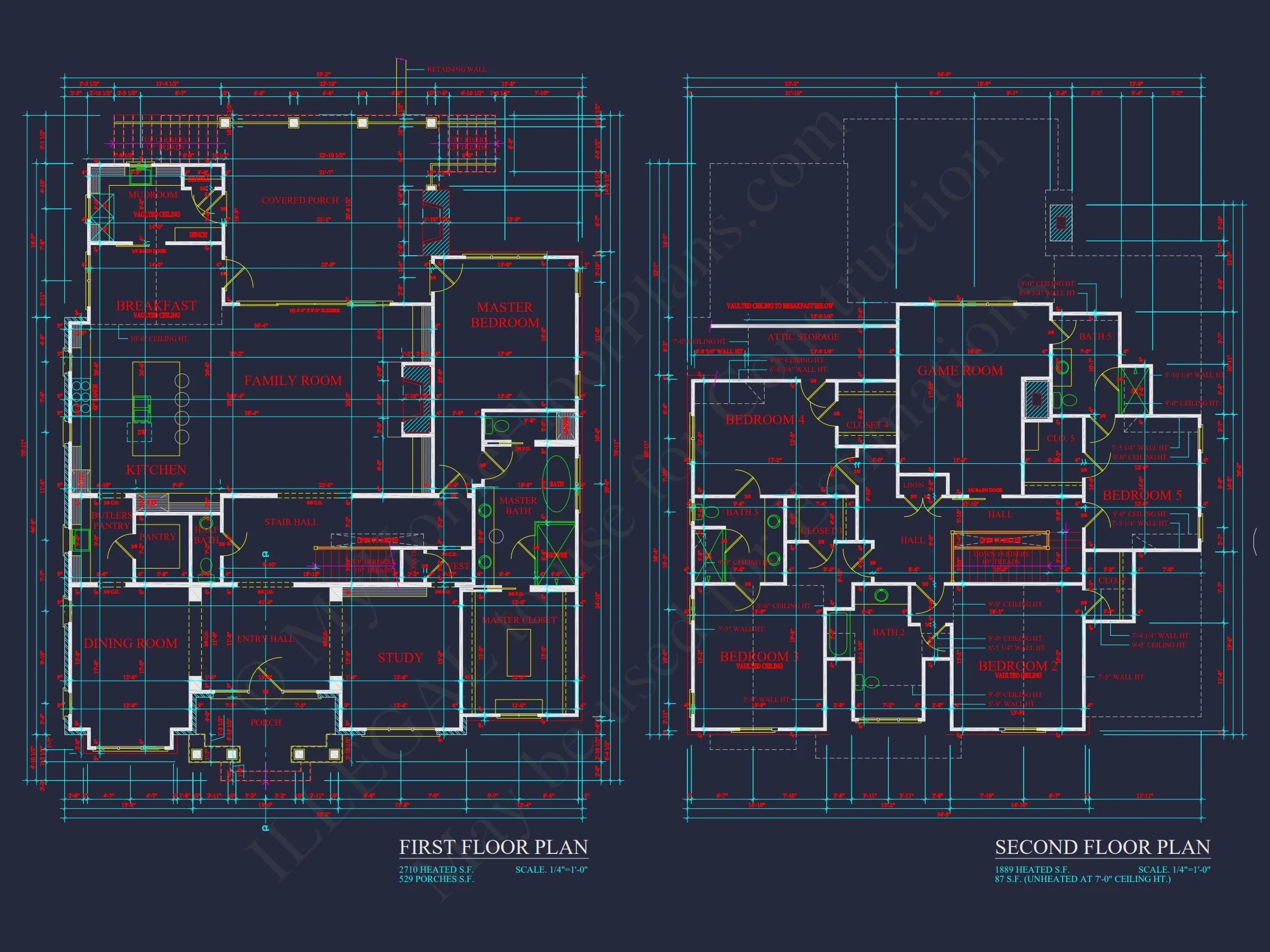Timeless house Plan: Blueprint, CAD Floor Designs