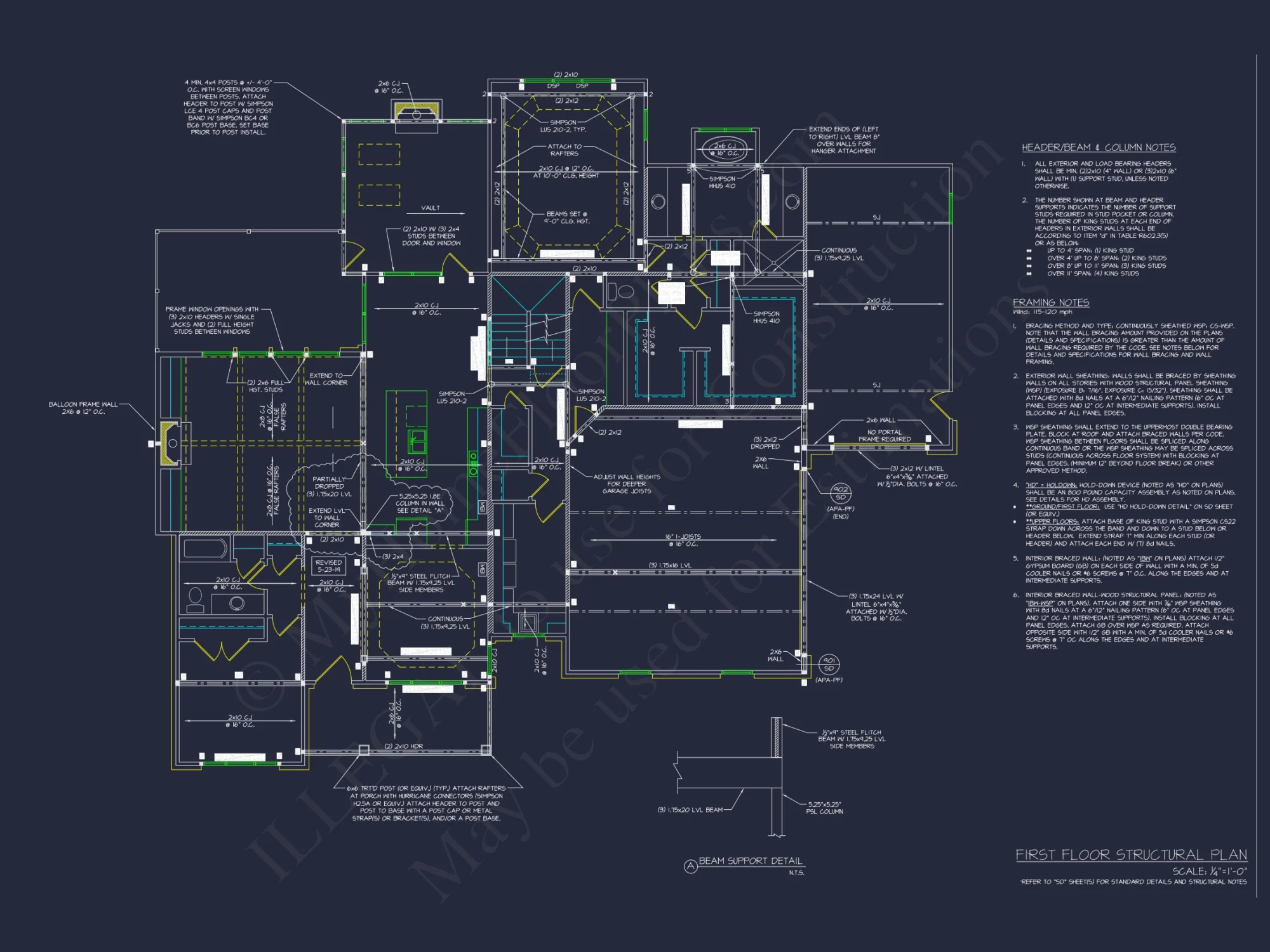 Modern house Floor Plan with CAD Architecture Designs