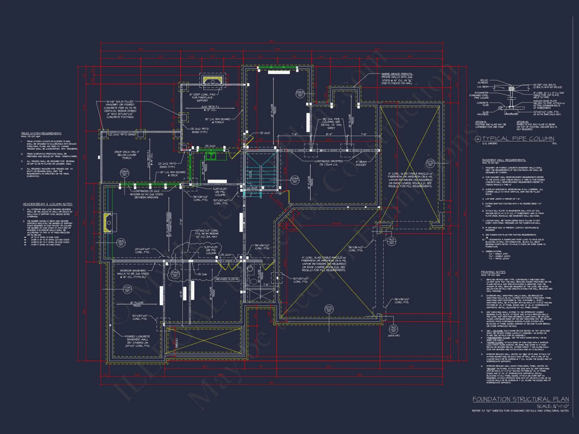 Modern house Floor Plan with CAD Architecture Designs