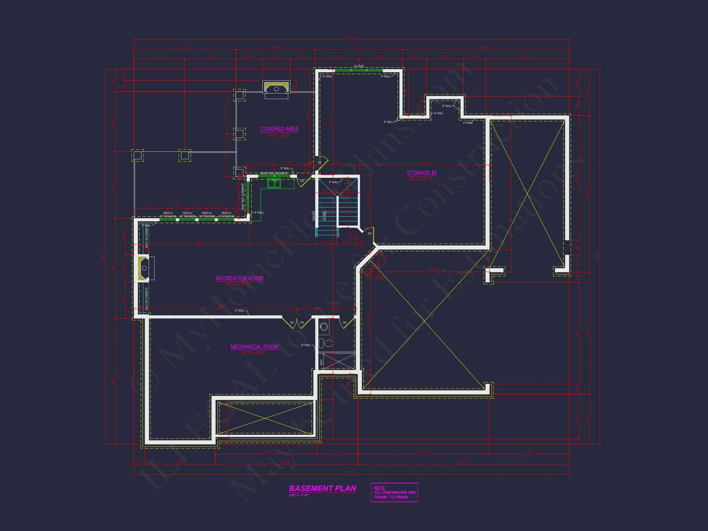 Modern house Floor Plan with CAD Architecture Designs