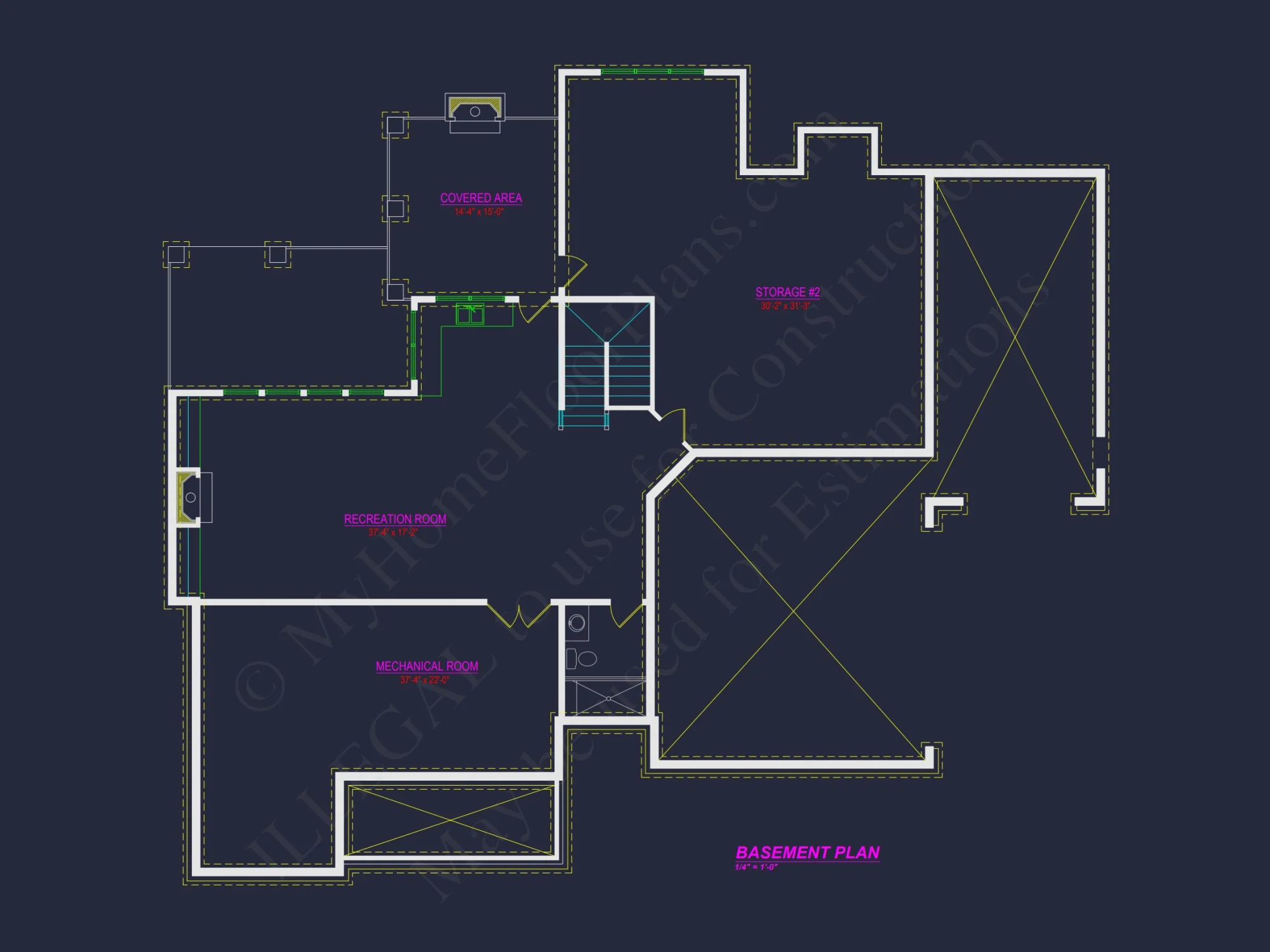 Modern house Floor Plan with CAD Architecture Designs