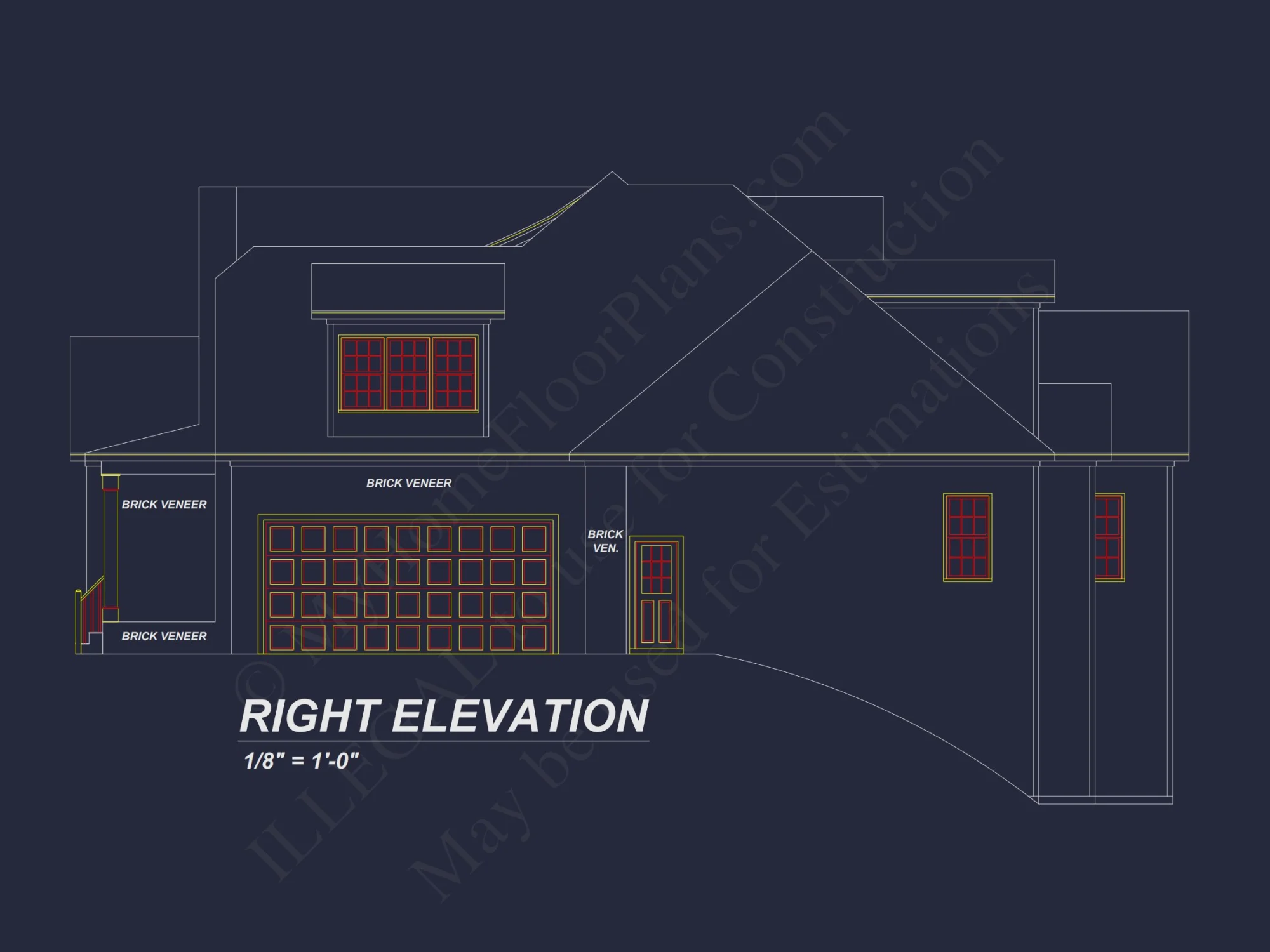 Modern house Floor Plan with CAD Architecture Designs