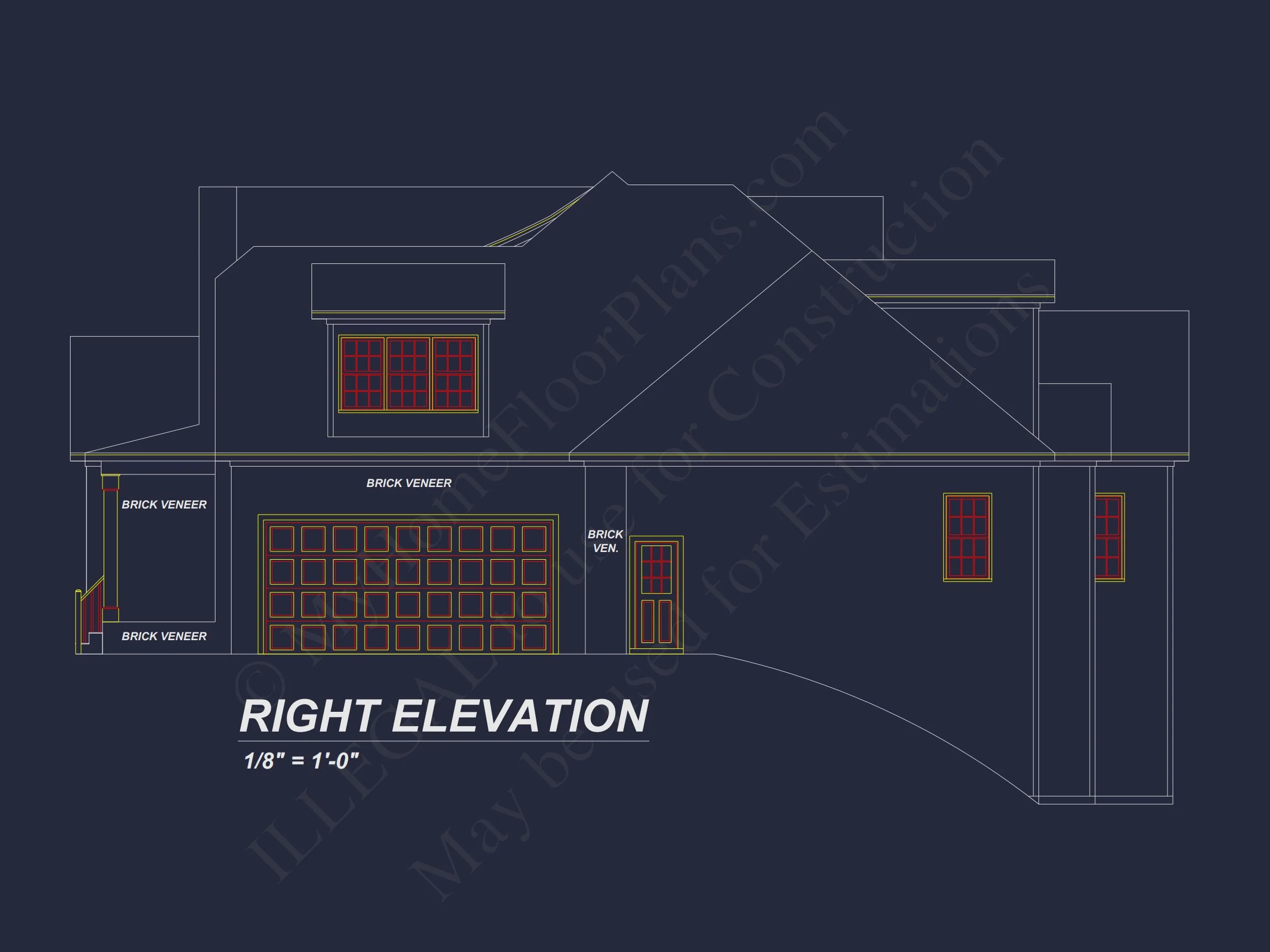 Modern house Floor Plan with CAD Architecture Designs