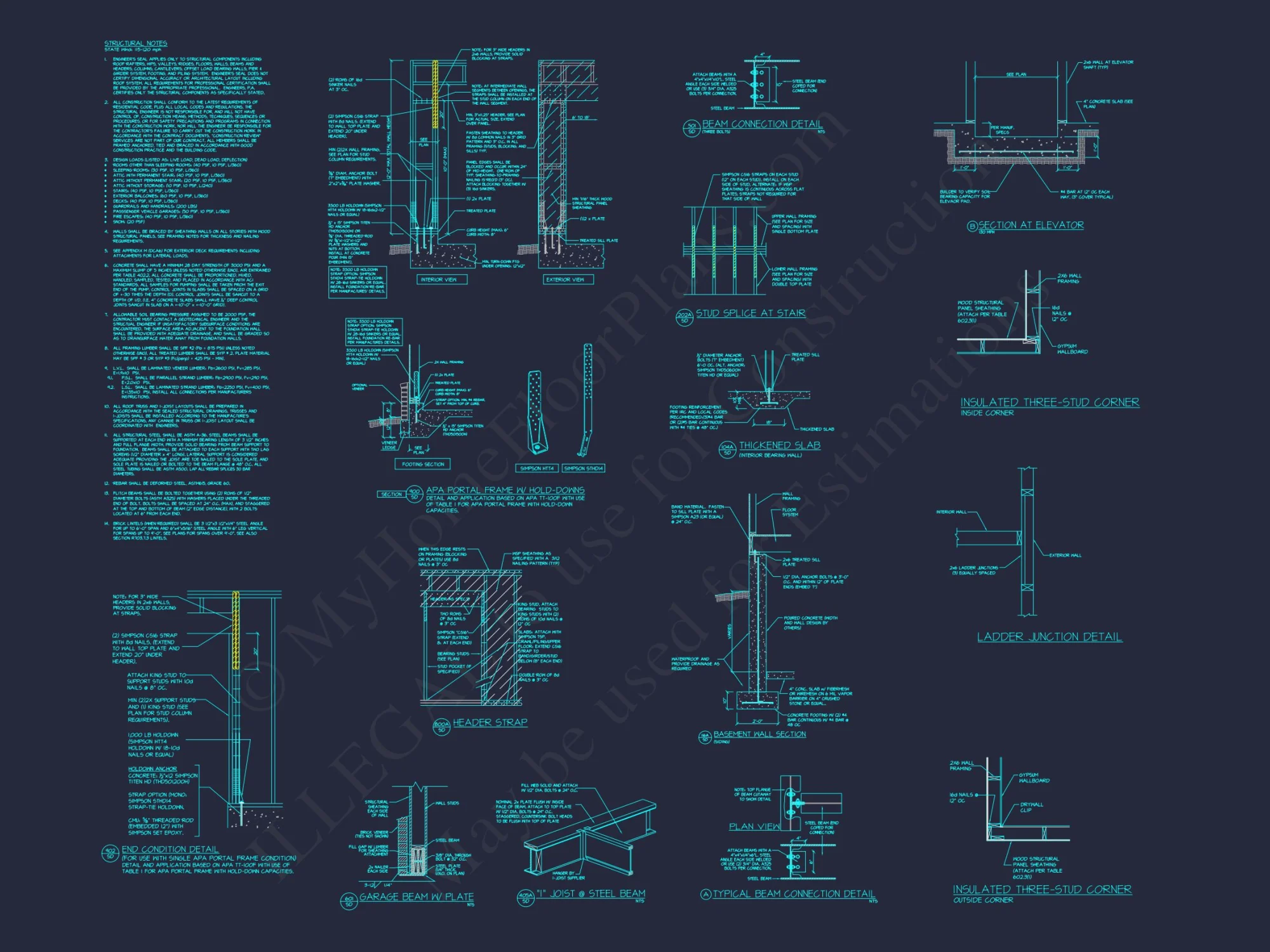 Spacious Luxury house Plan with 2-Story Design & CAD Blueprints