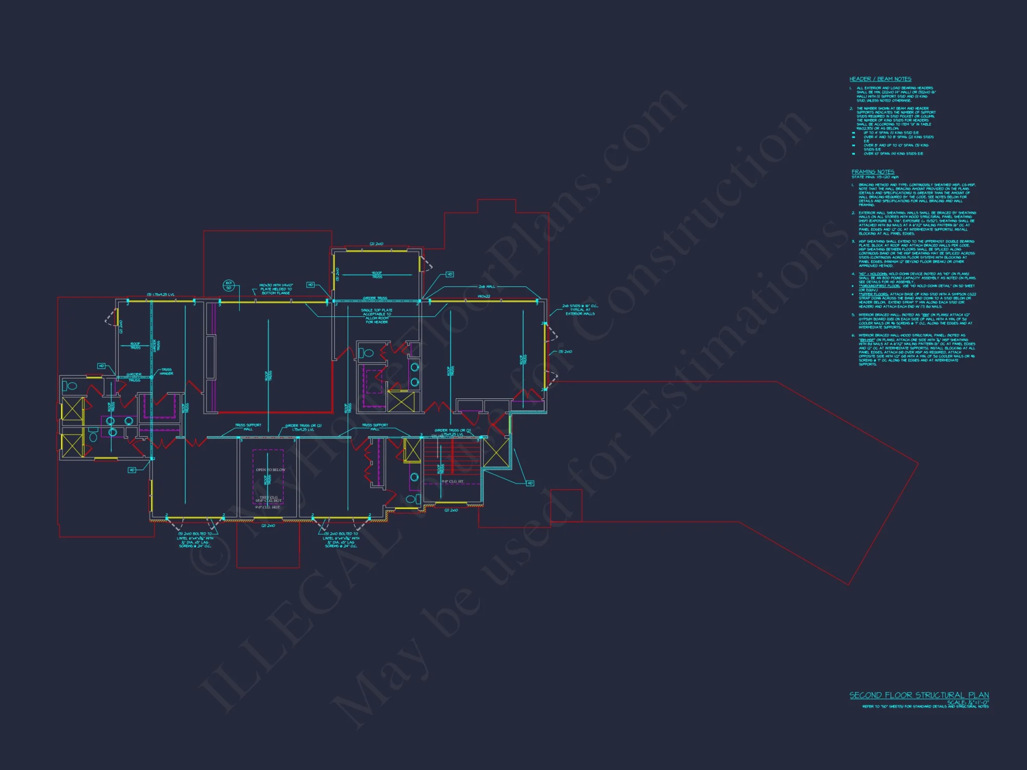 Spacious Luxury house Plan with 2-Story Design & CAD Blueprints