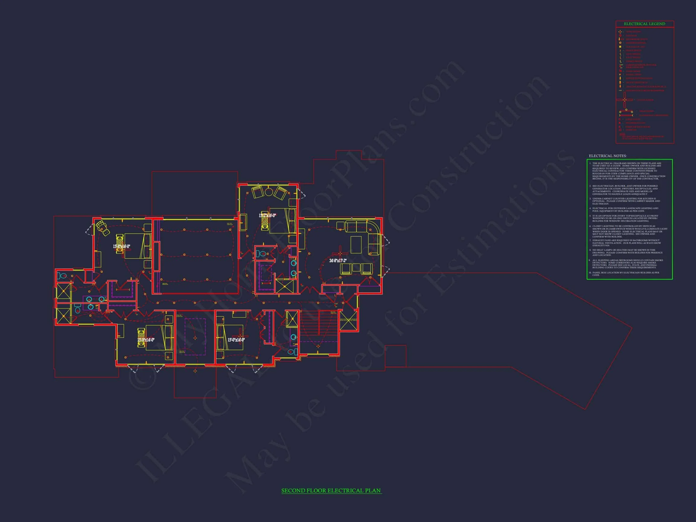 Spacious Luxury house Plan with 2-Story Design & CAD Blueprints