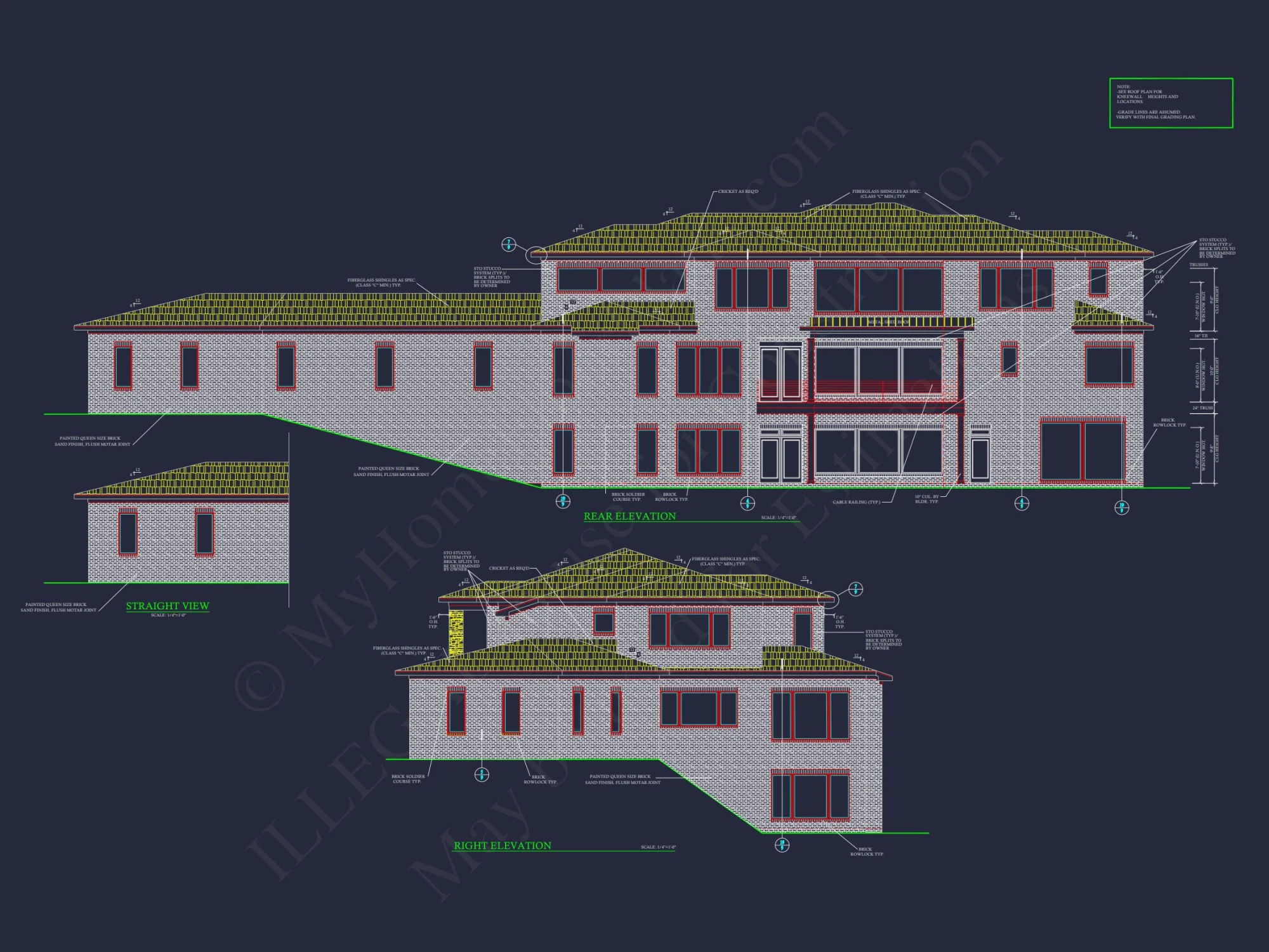 Spacious Luxury house Plan with 2-Story Design & CAD Blueprints