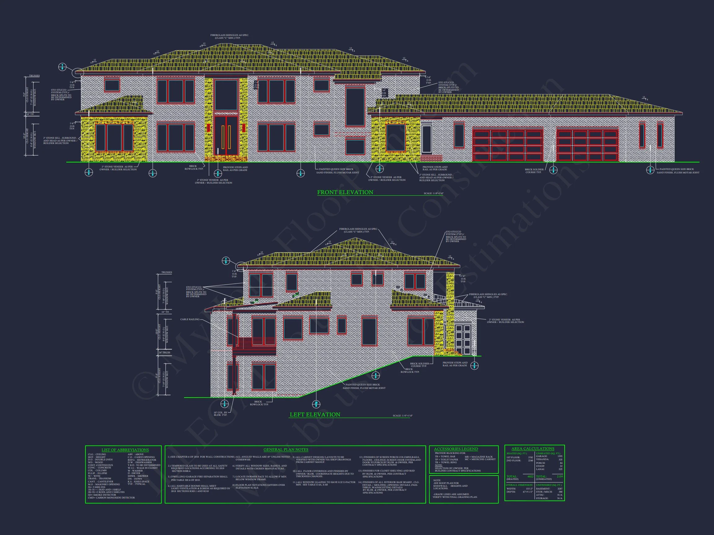 Spacious Luxury house Plan with 2-Story Design & CAD Blueprints
