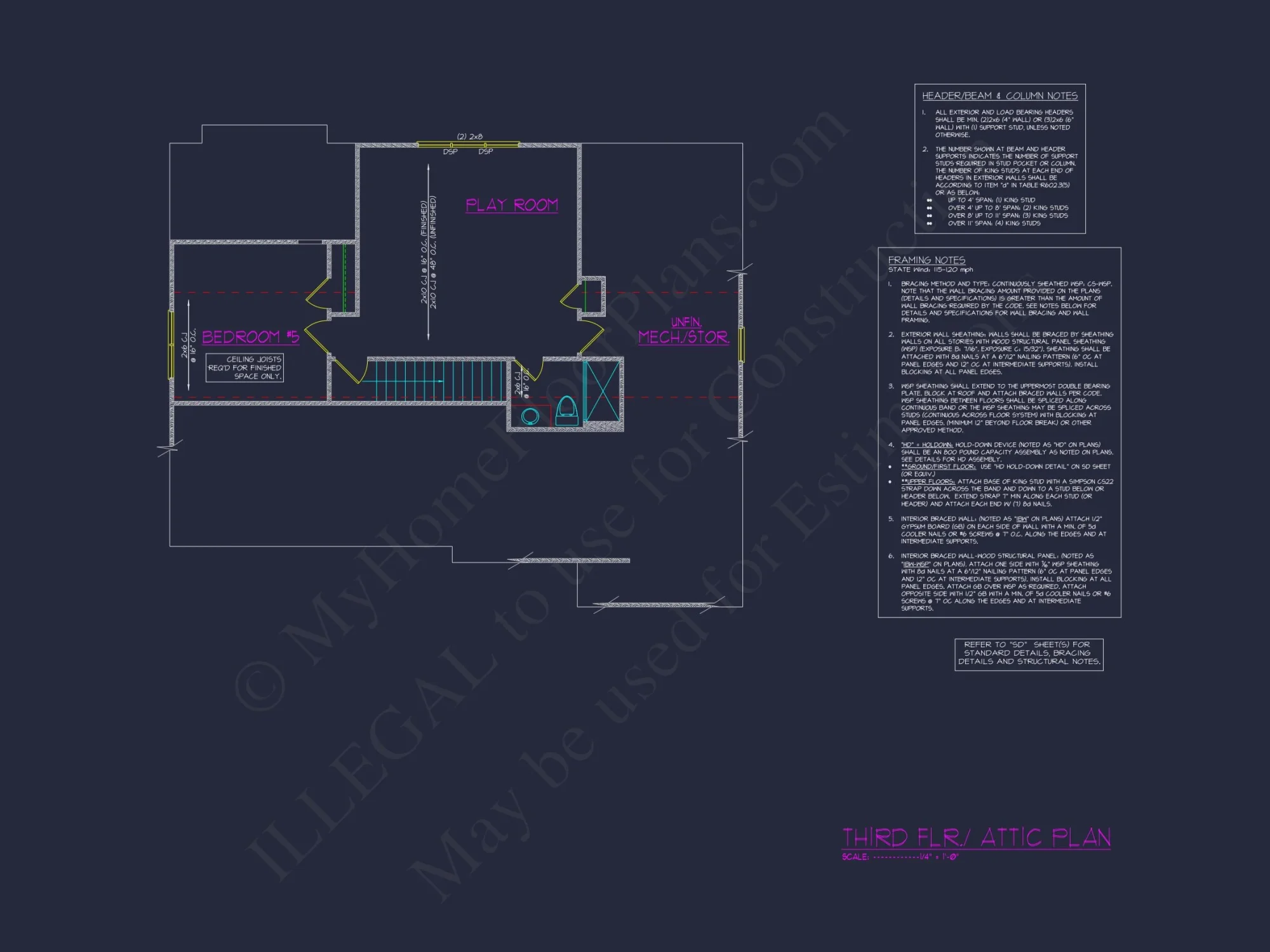 Sophisticated house Plan with 3 Floors and CAD Designs