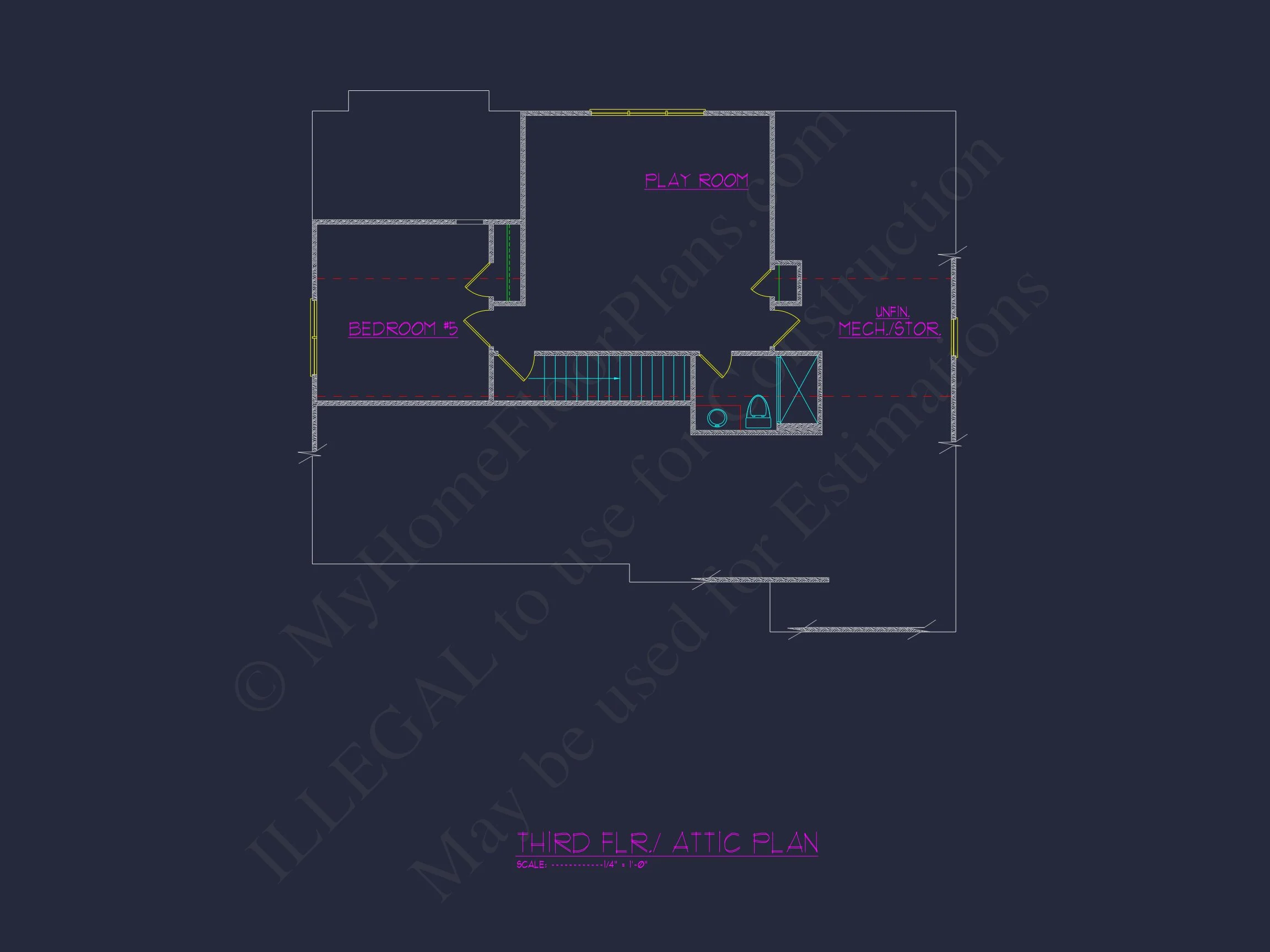 Sophisticated house Plan with 3 Floors and CAD Designs