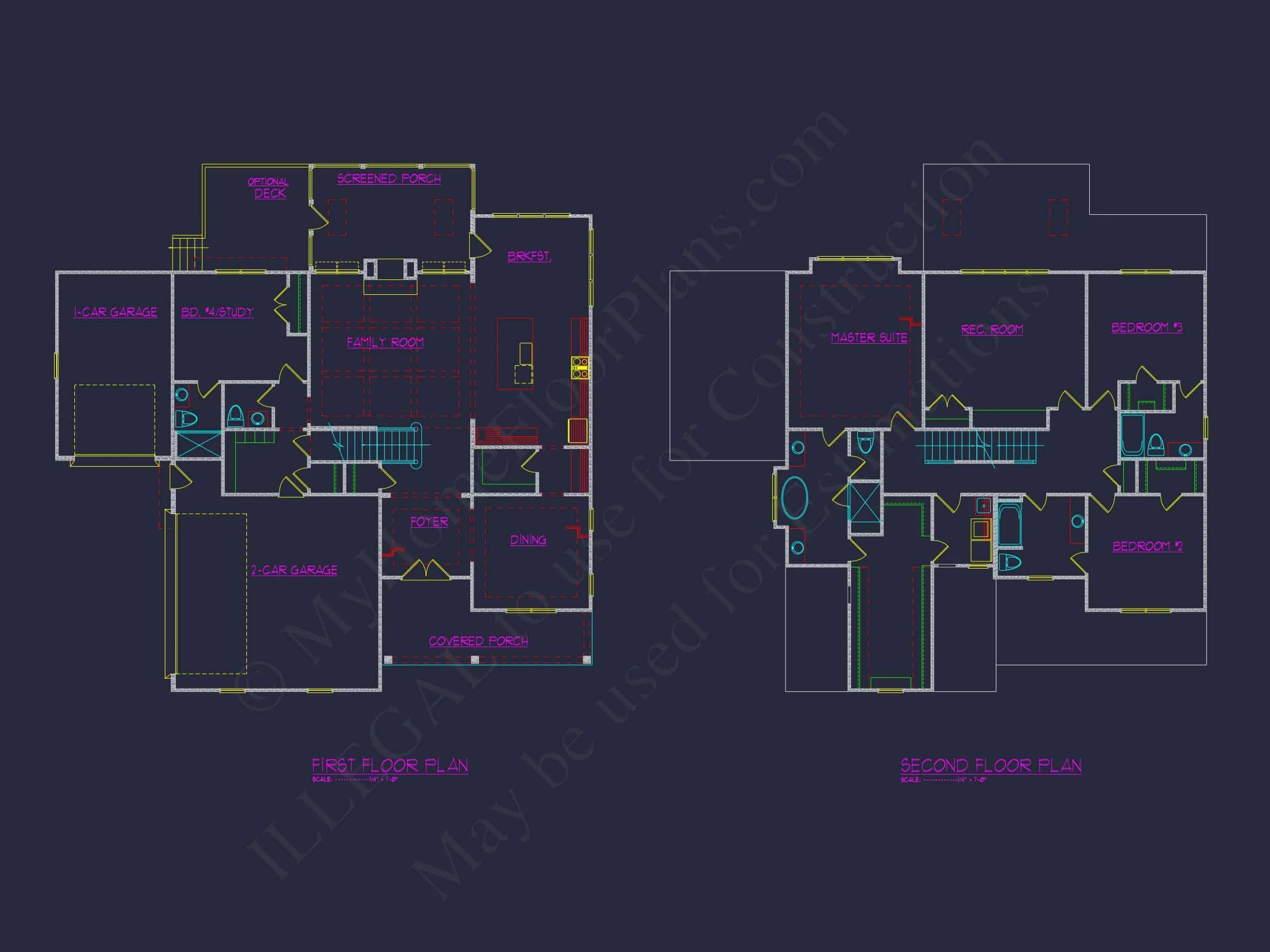 Spacious house Plan with Floor Plan and CAD Designs
