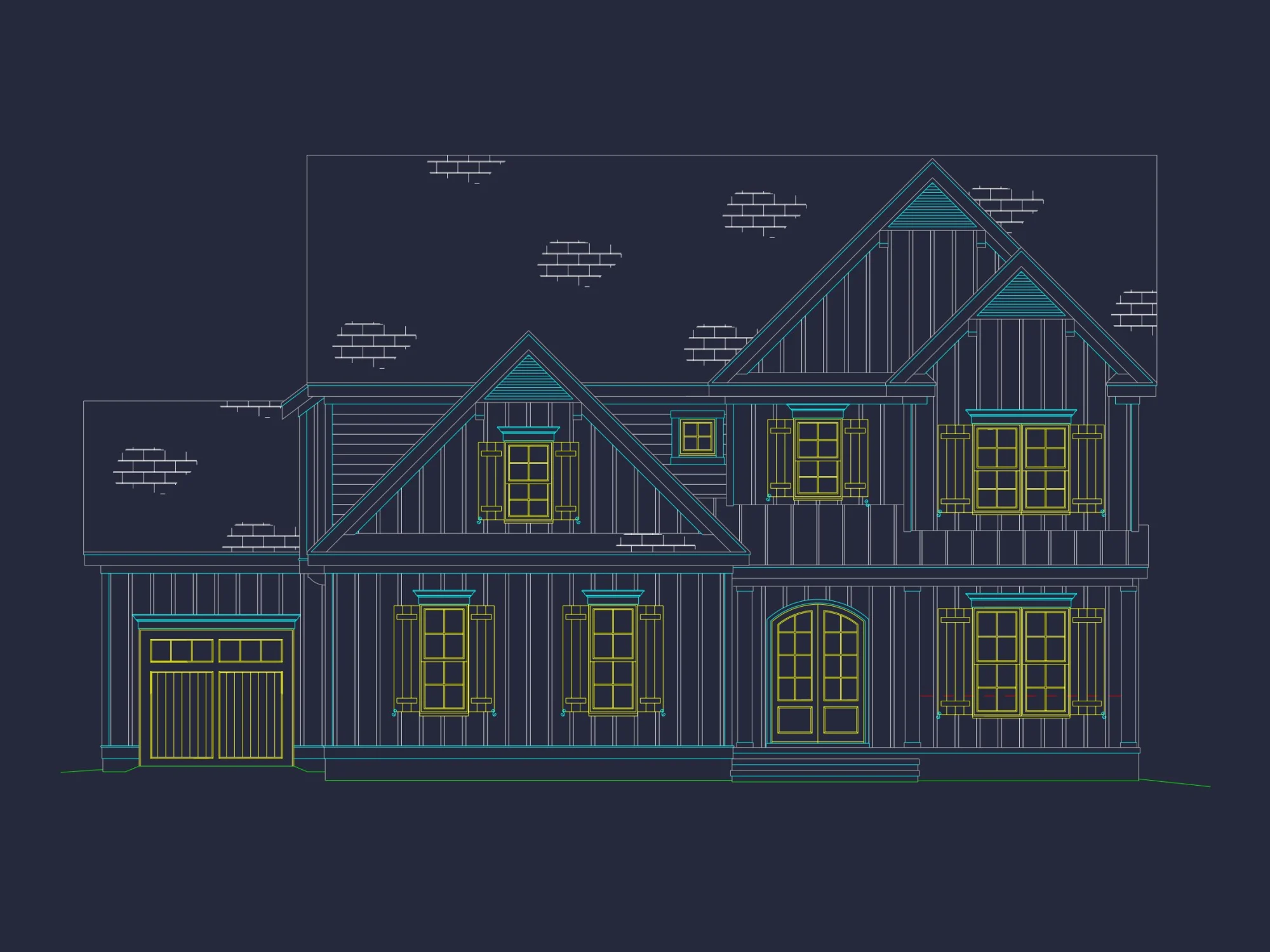 Spacious house Plan with Floor Plan and CAD Designs