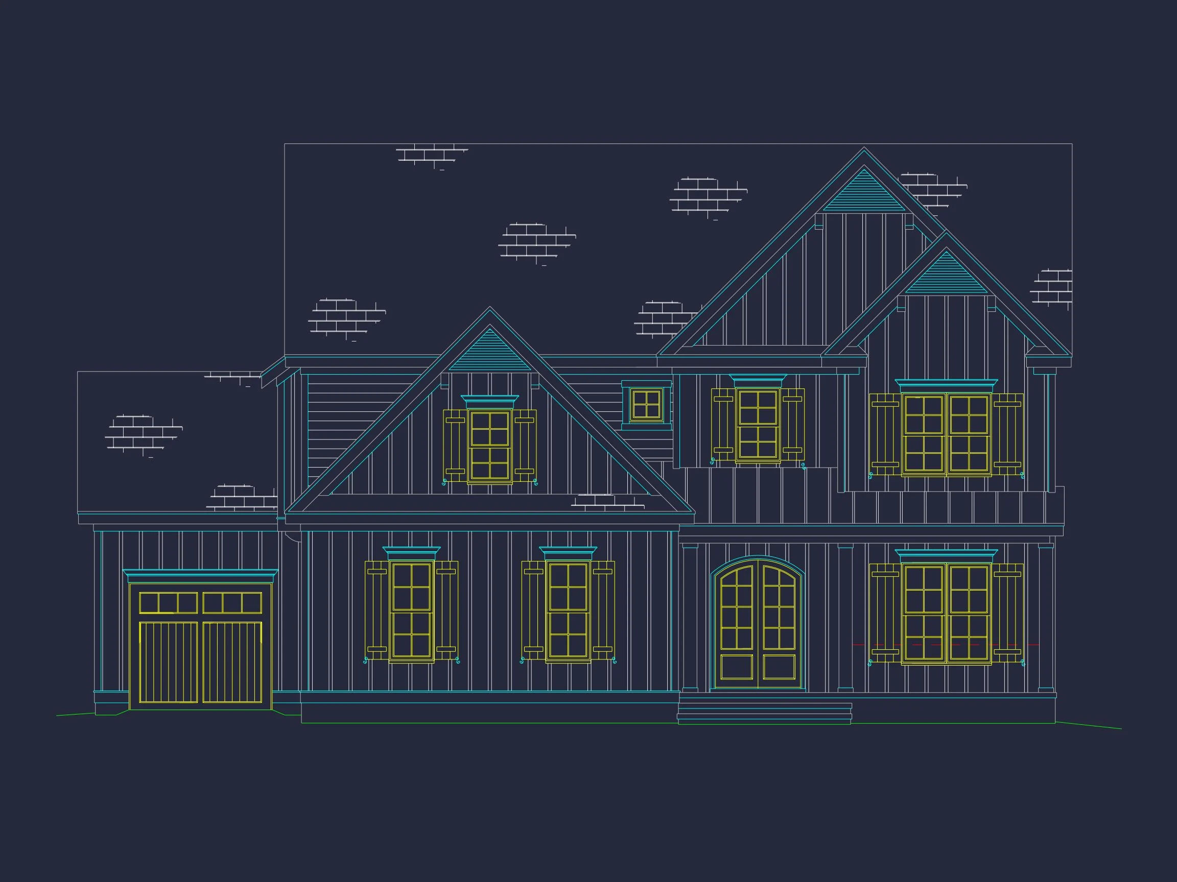 Spacious house Plan with Floor Plan and CAD Designs