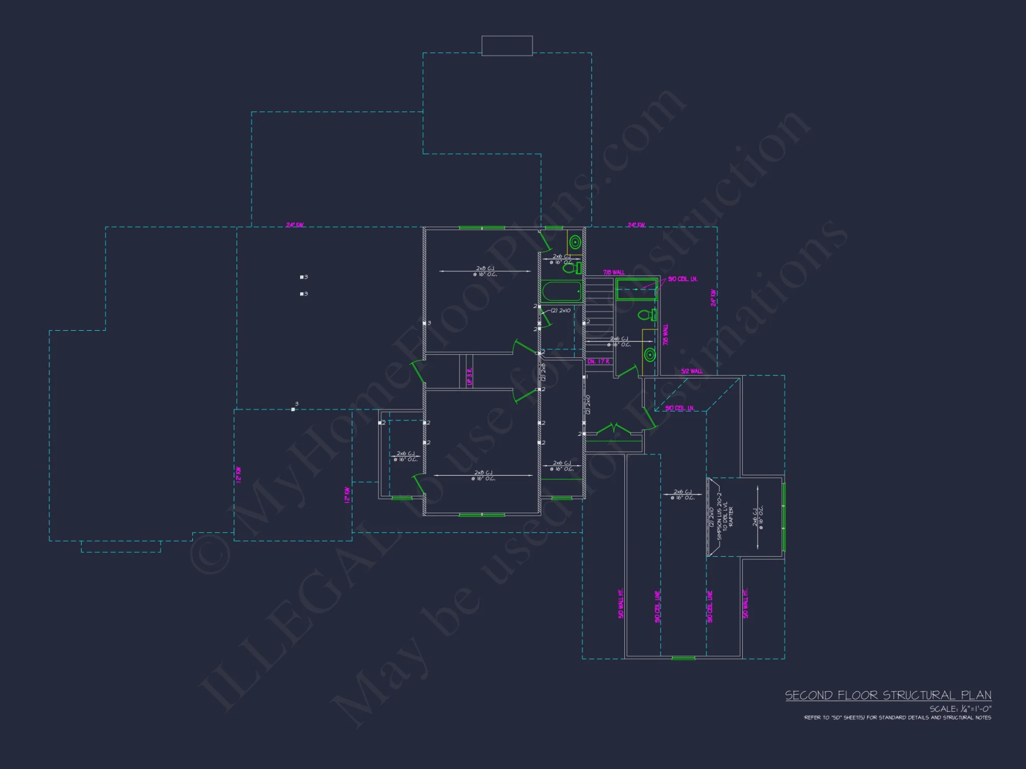 Elegant house Floor Plan: CAD Blueprint with Modern Designs