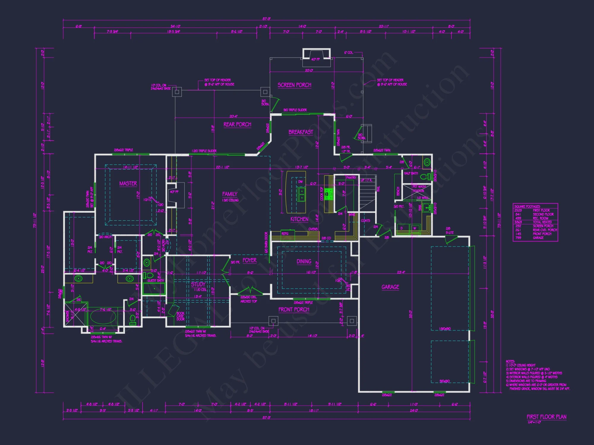 Elegant house Floor Plan: CAD Blueprint with Modern Designs