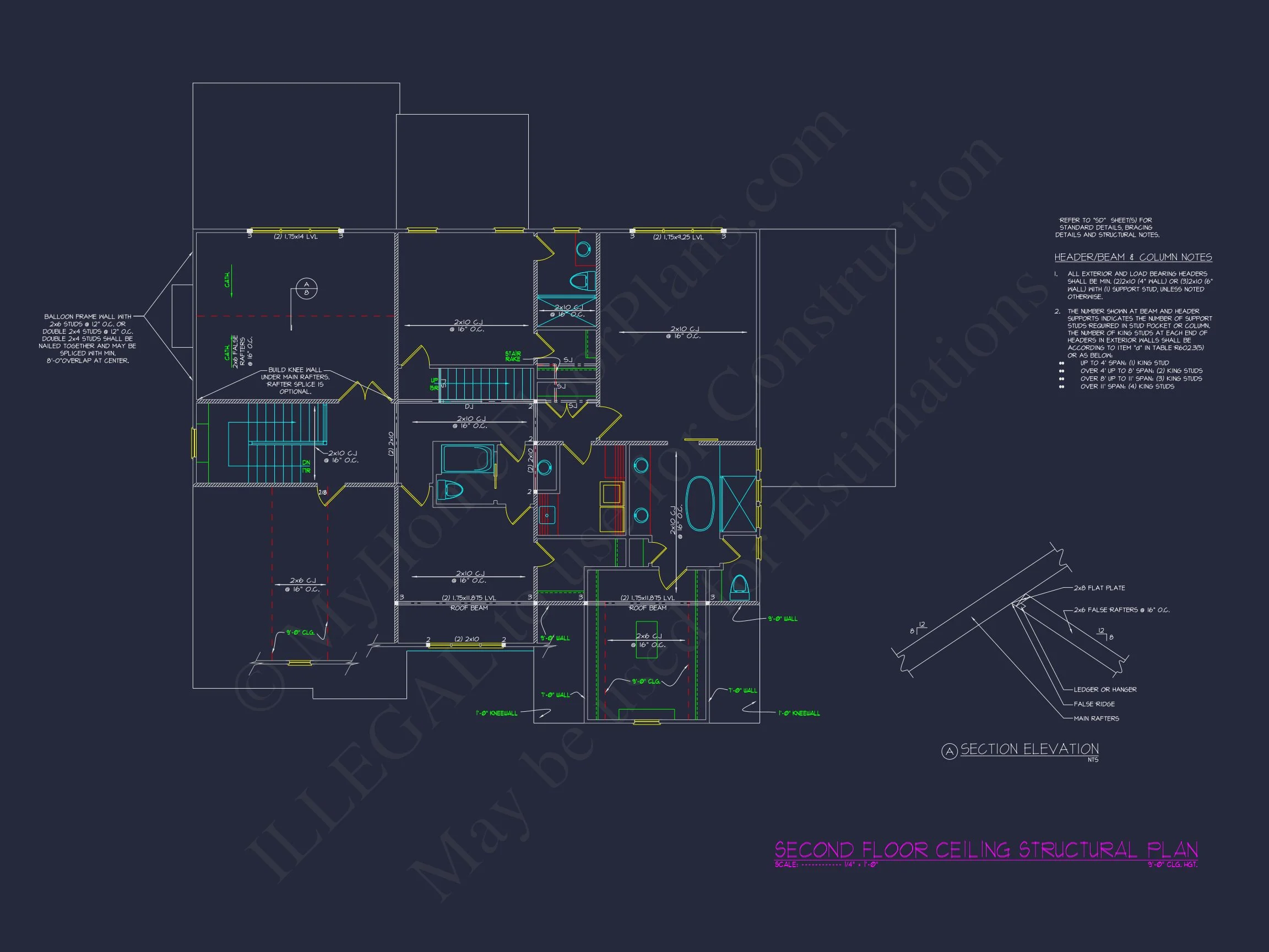 Classic house Floor Plan with CAD, Blueprint, Unique Designs