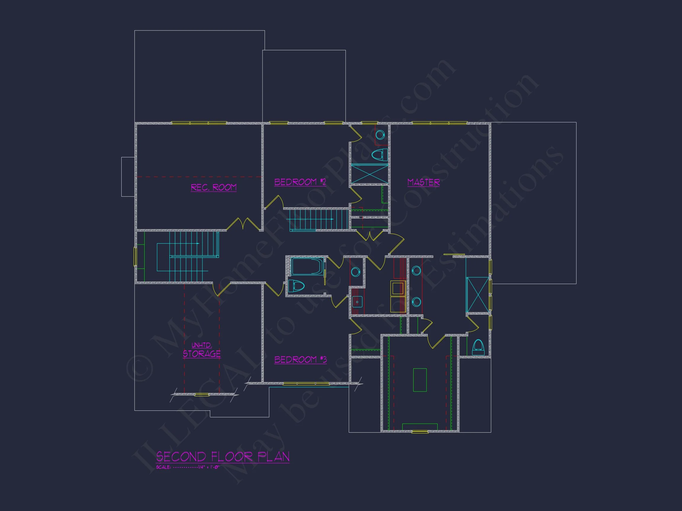 Classic house Floor Plan with CAD, Blueprint, Unique Designs