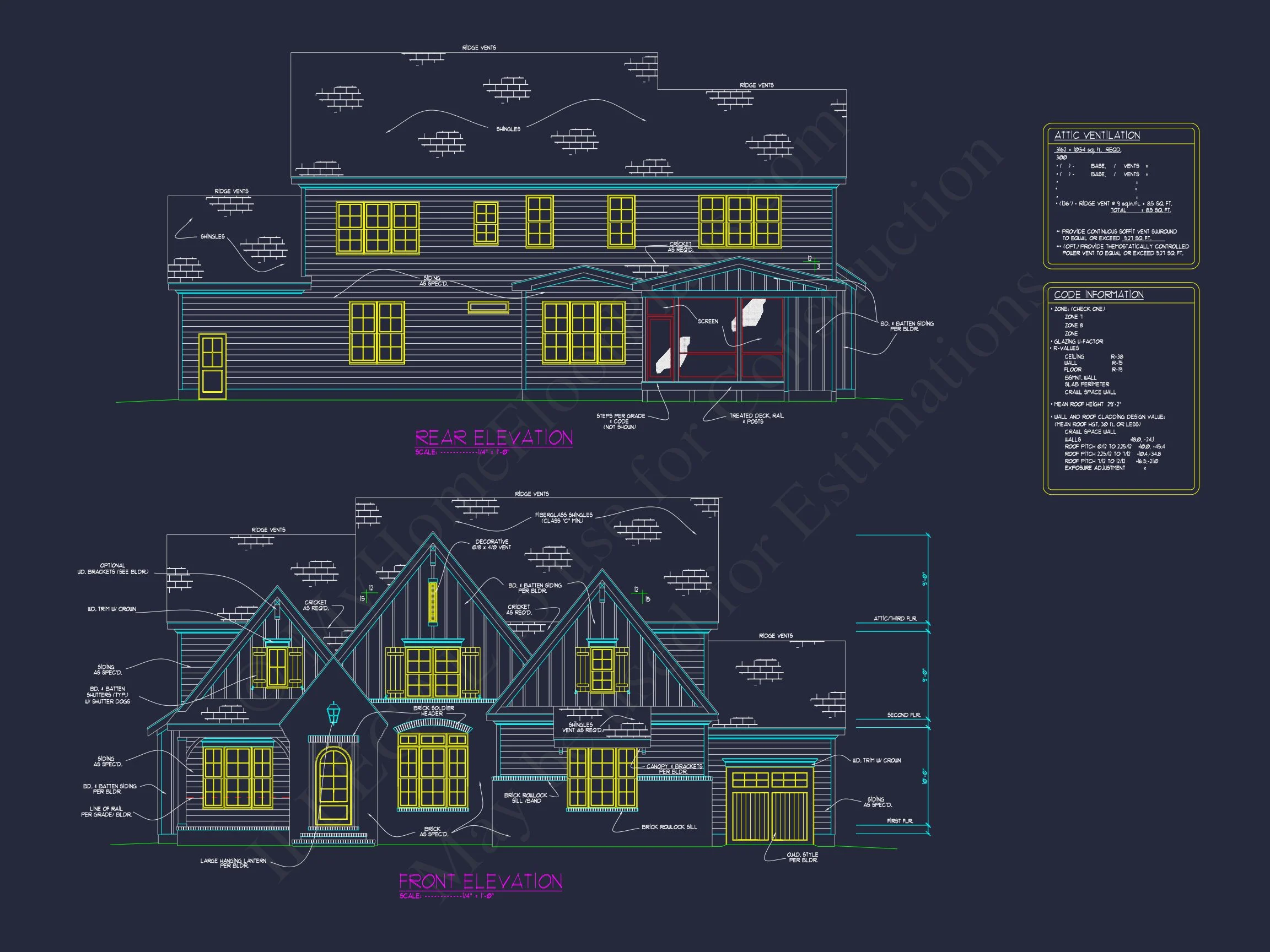 Classic house Floor Plan with CAD, Blueprint, Unique Designs