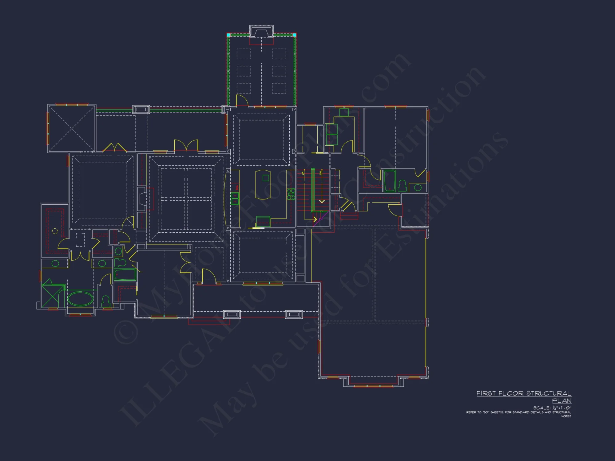 Stunning Craftsman house Plan with 5 Bedrooms and Full Blueprint
