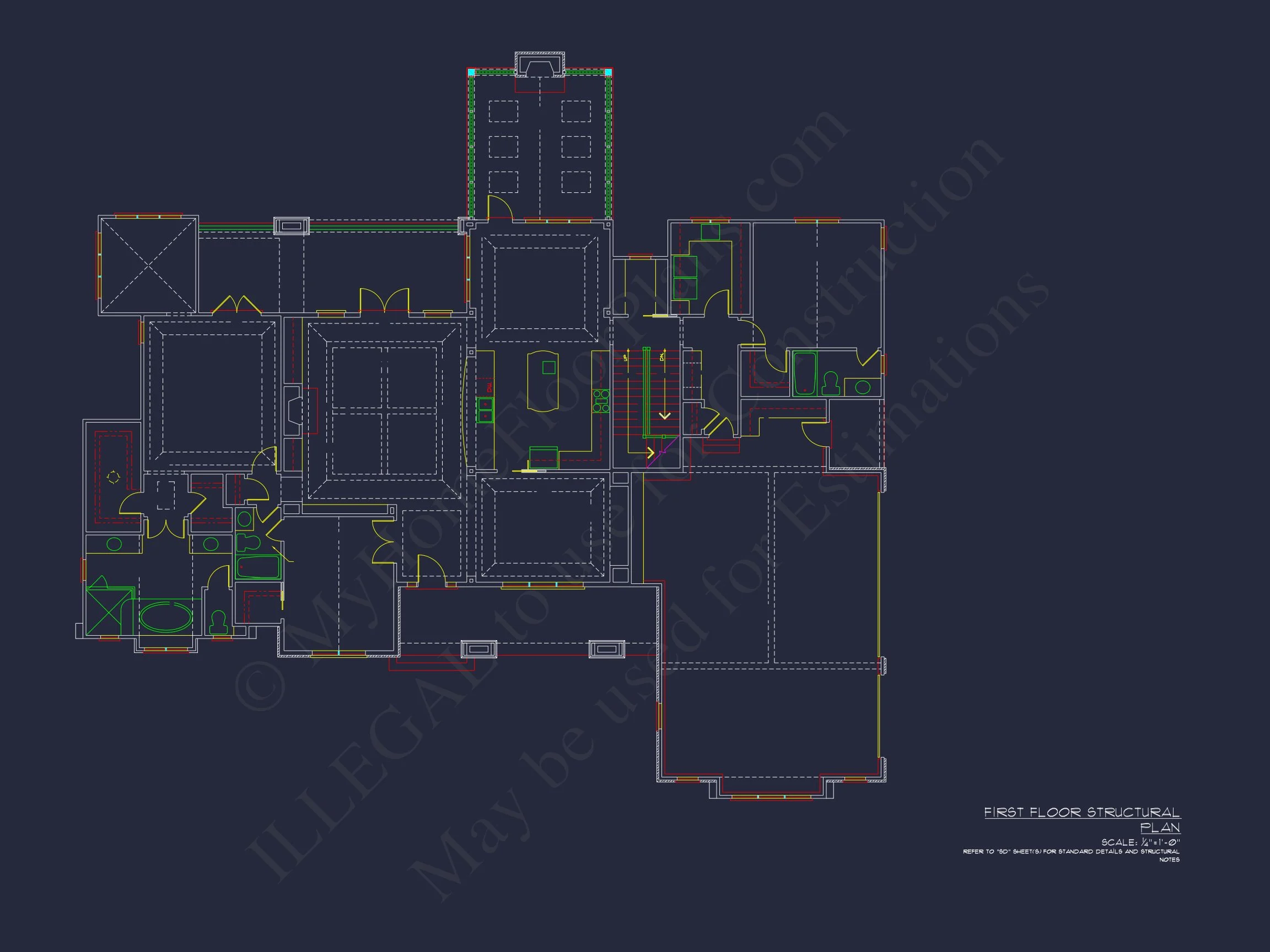 Stunning Craftsman house Plan with 5 Bedrooms and Full Blueprint