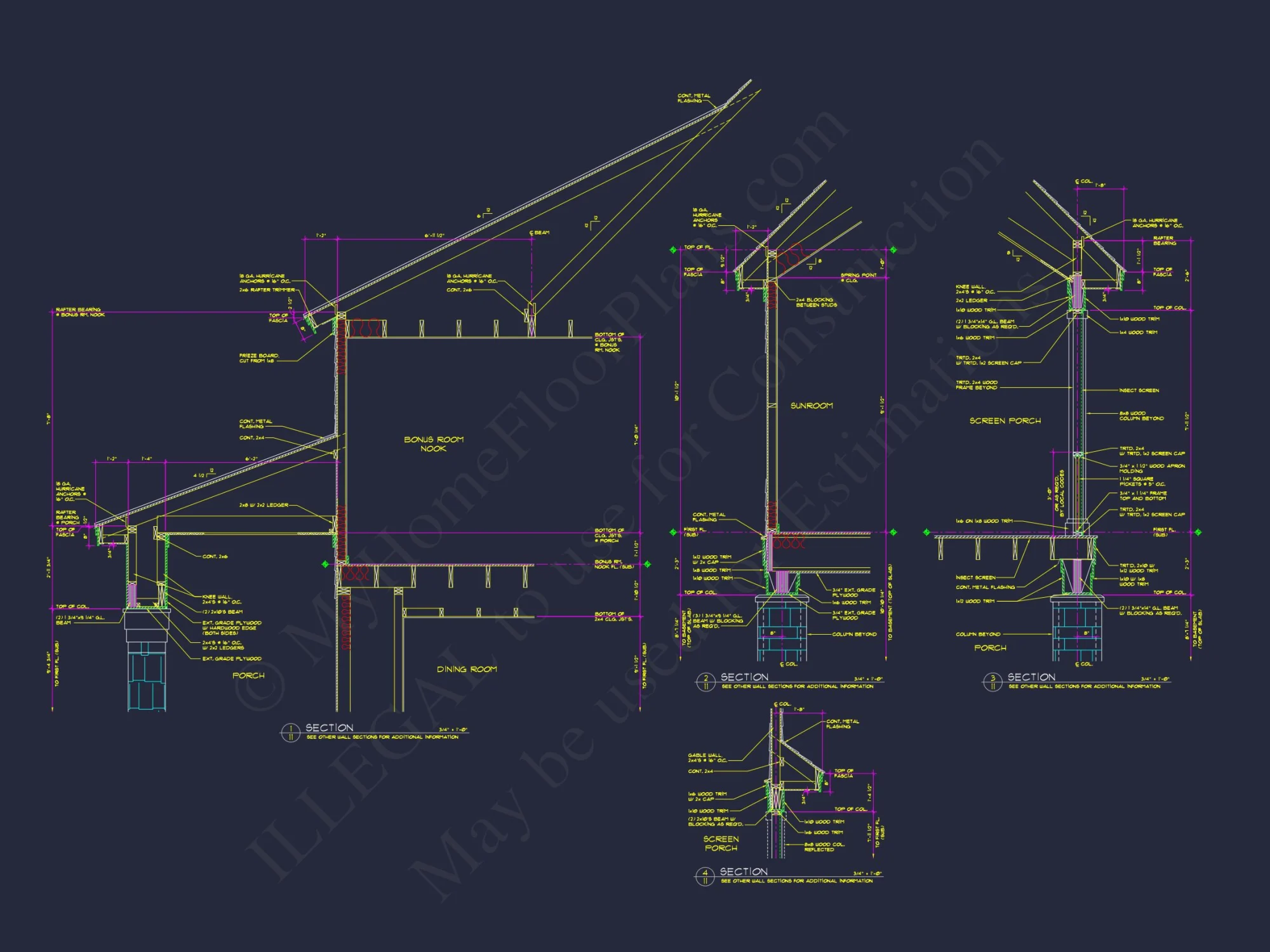 Stunning Craftsman house Plan with 5 Bedrooms and Full Blueprint