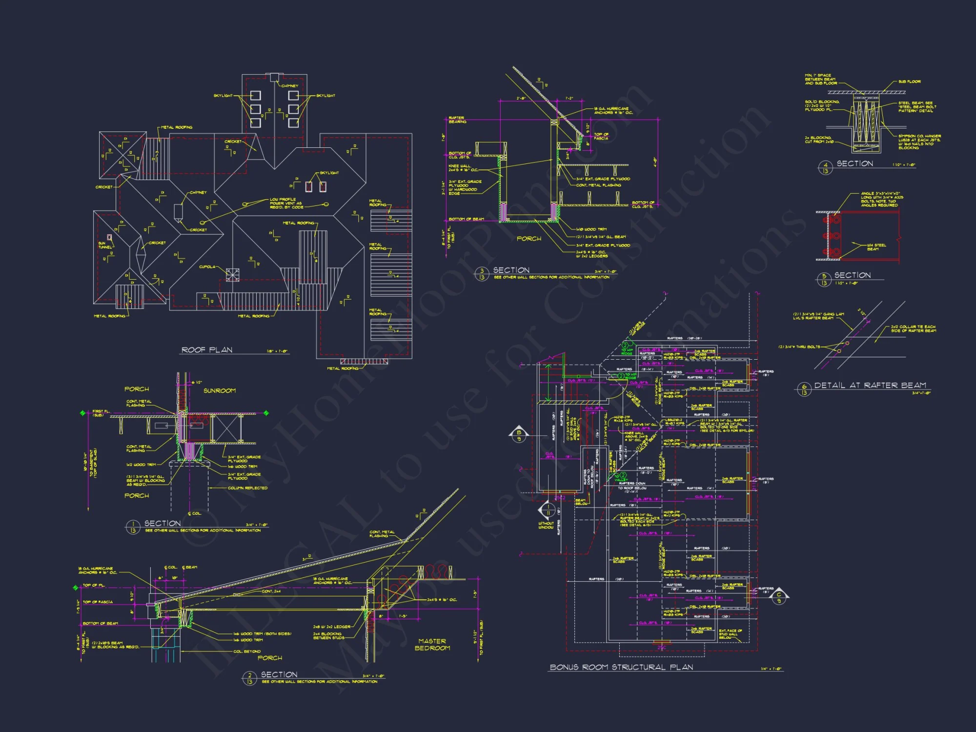 Stunning Craftsman house Plan with 5 Bedrooms and Full Blueprint