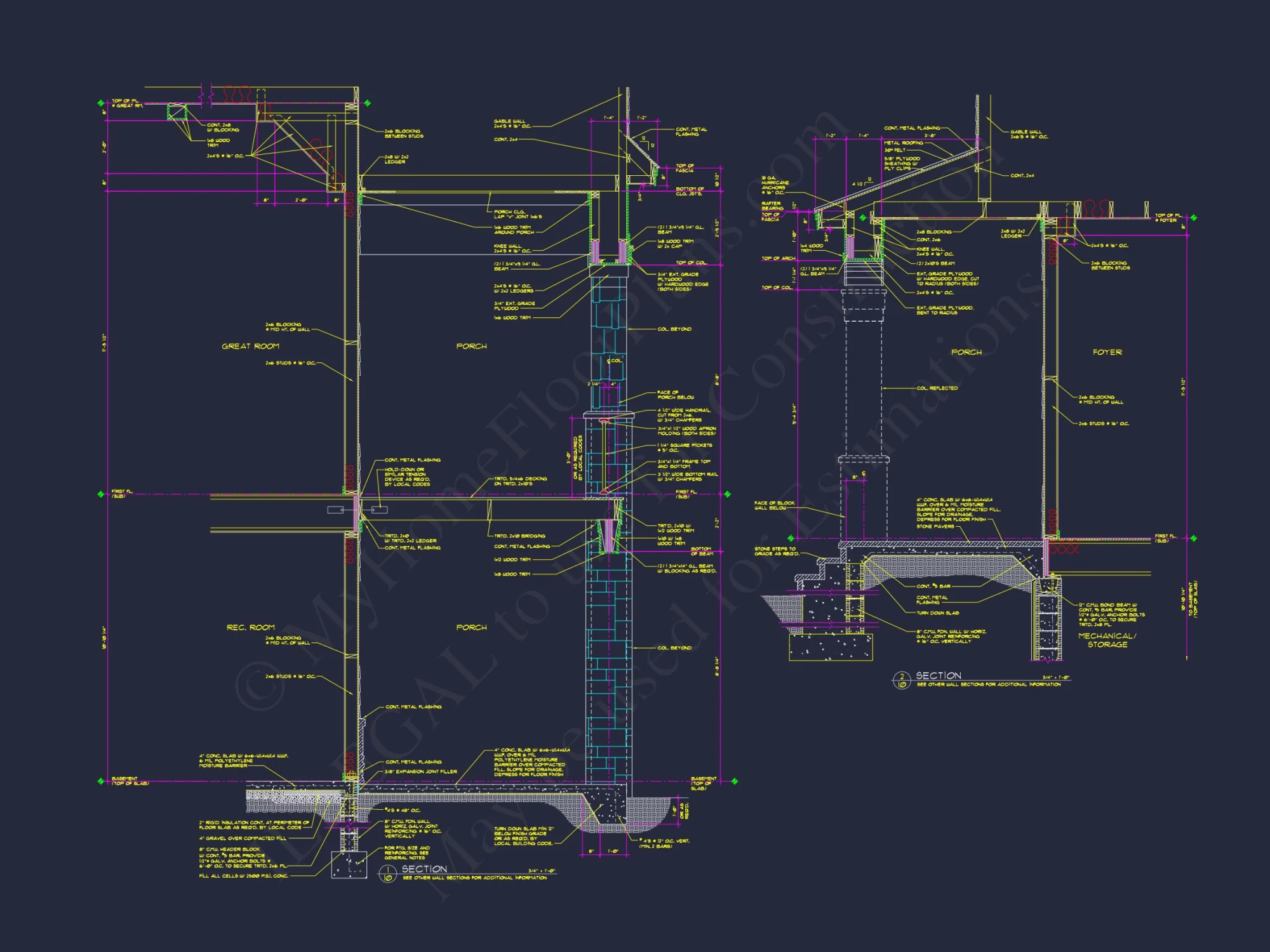 Stunning Craftsman house Plan with 5 Bedrooms and Full Blueprint
