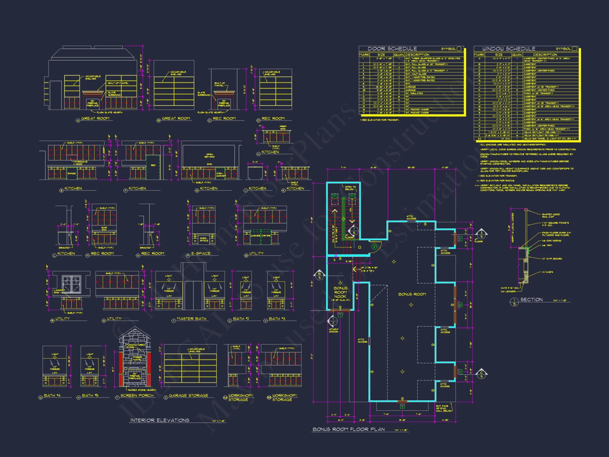 Stunning Craftsman house Plan with 5 Bedrooms and Full Blueprint