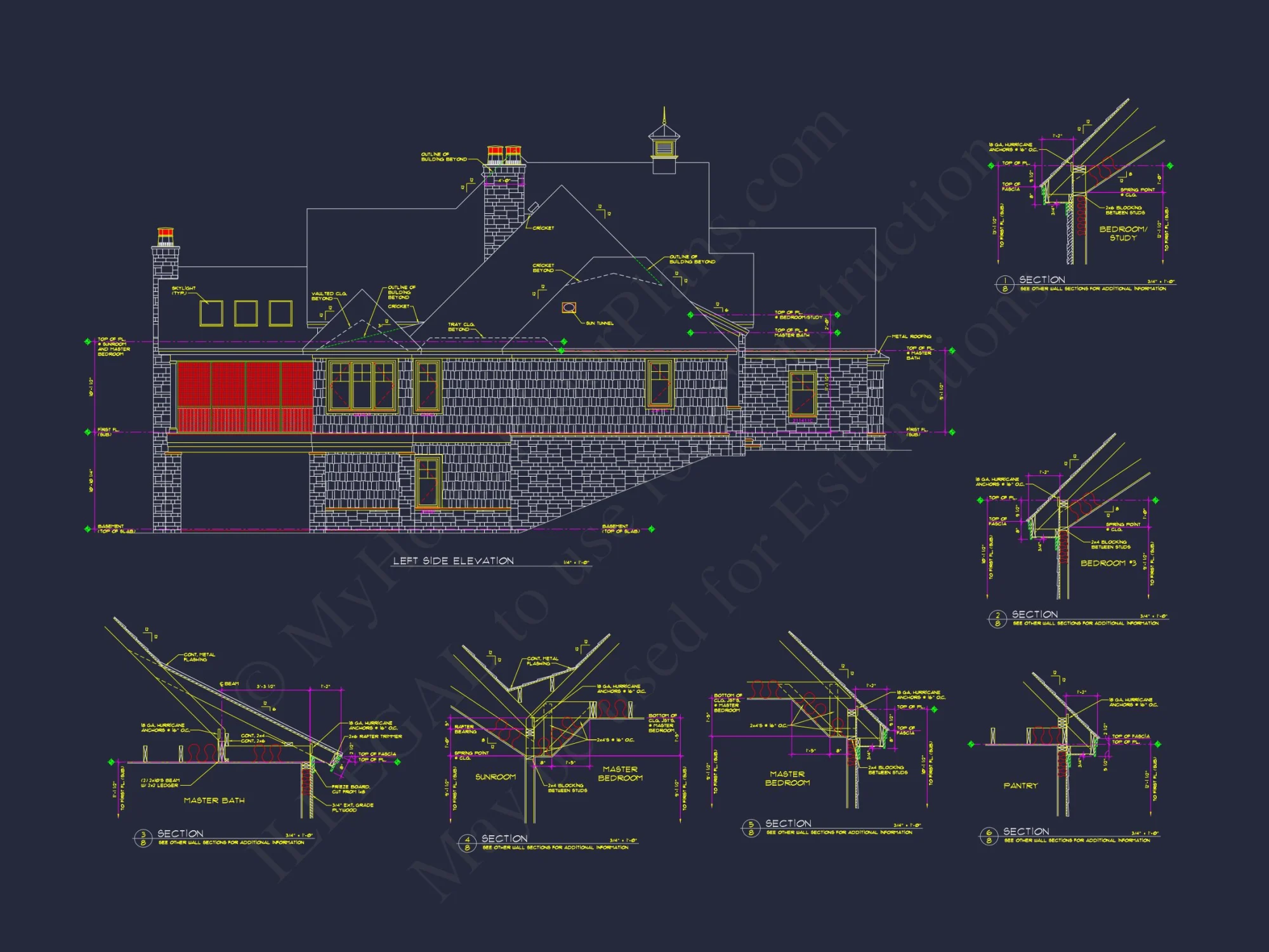 Stunning Craftsman house Plan with 5 Bedrooms and Full Blueprint