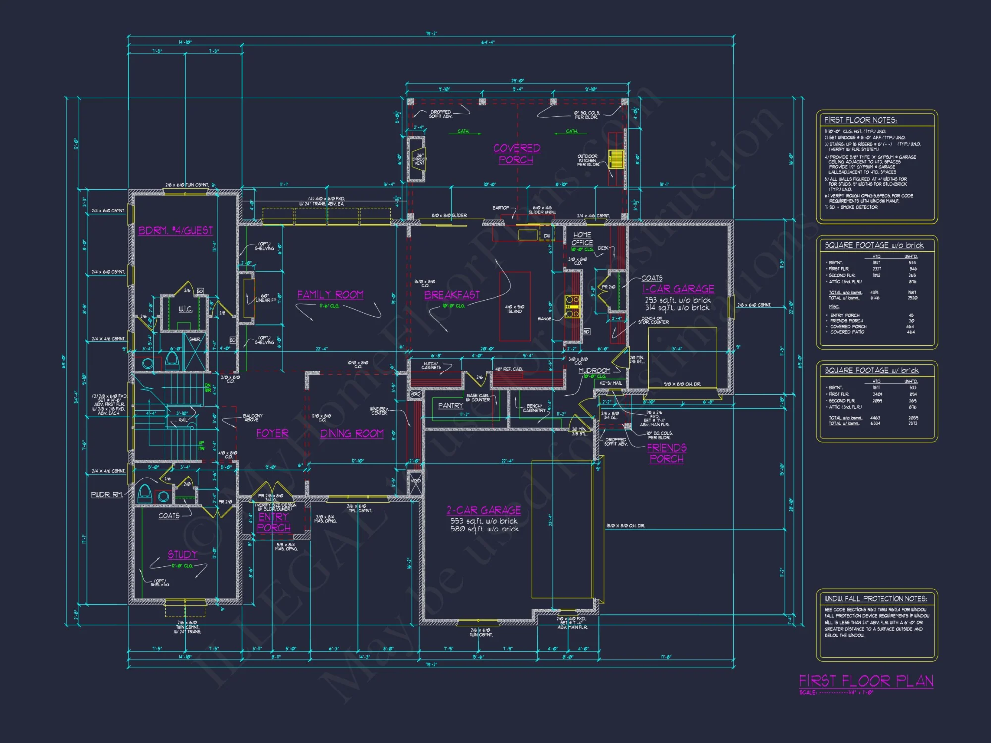 Luxury house Plan with 6 Bedrooms, 7 Baths, and 3 Stories